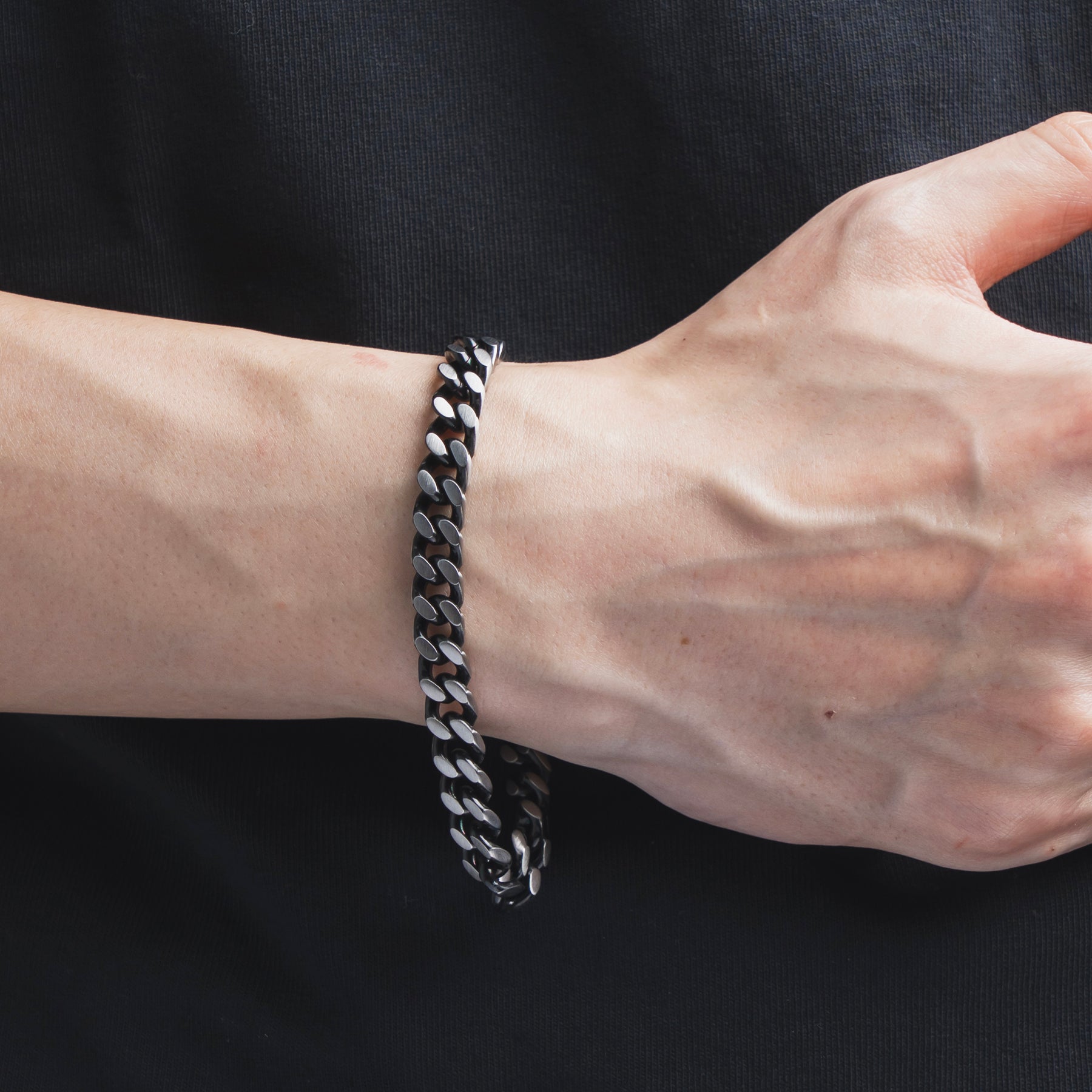 Black Chain Bracelet (L)