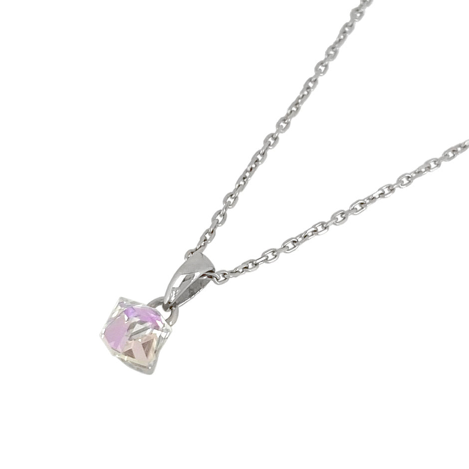 Premium Crystal Cube Necklace (S)