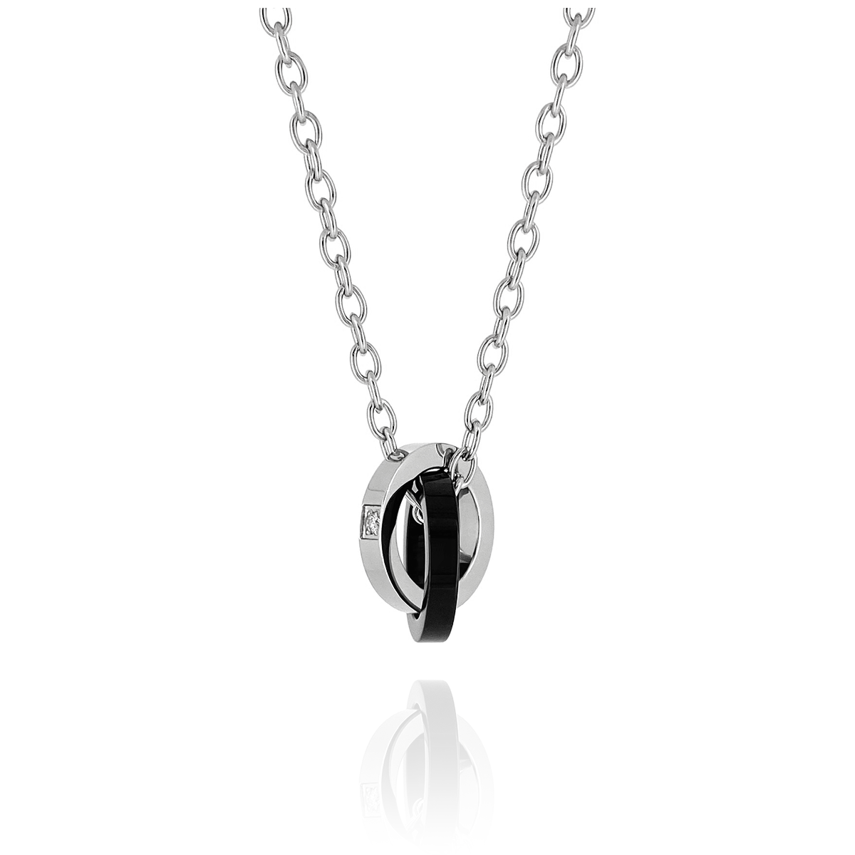 Double Ring Necklace