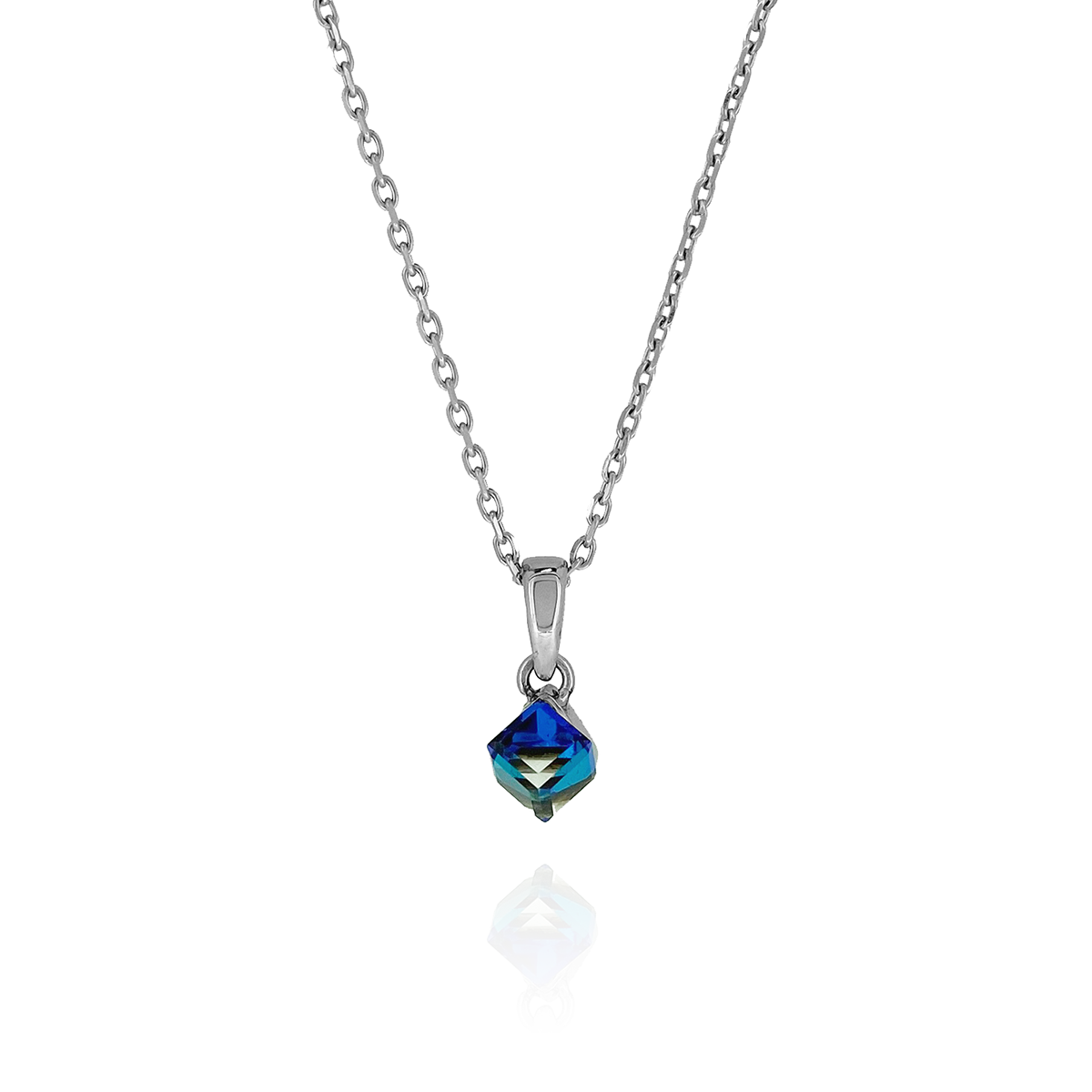 Premium Crystal Cube Necklace (S)