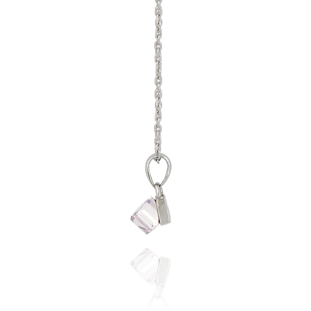 Premium Crystal Cube Necklace (S)