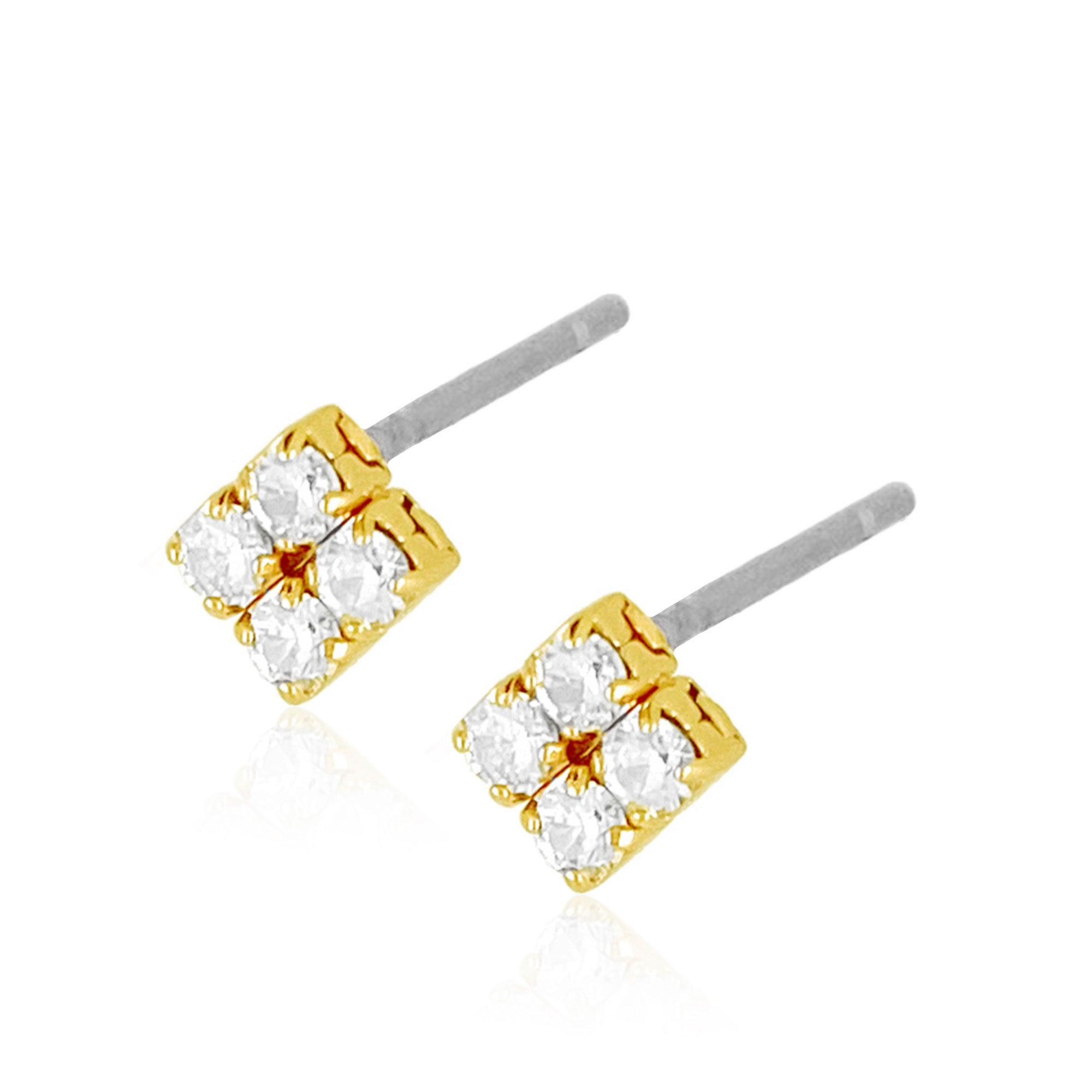 4 Clover Earrings (for both ears)