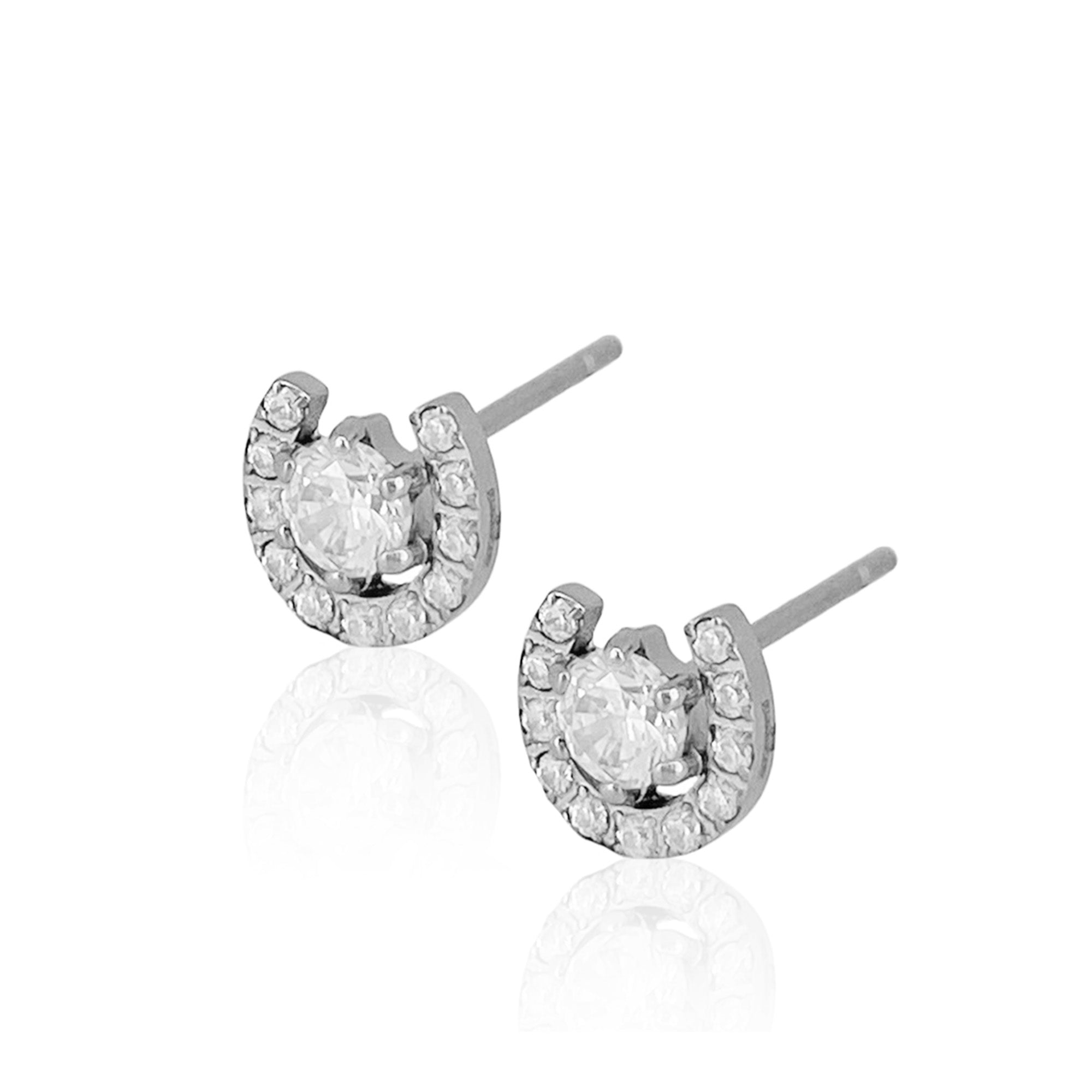 Horseshoe earrings (for both ears)