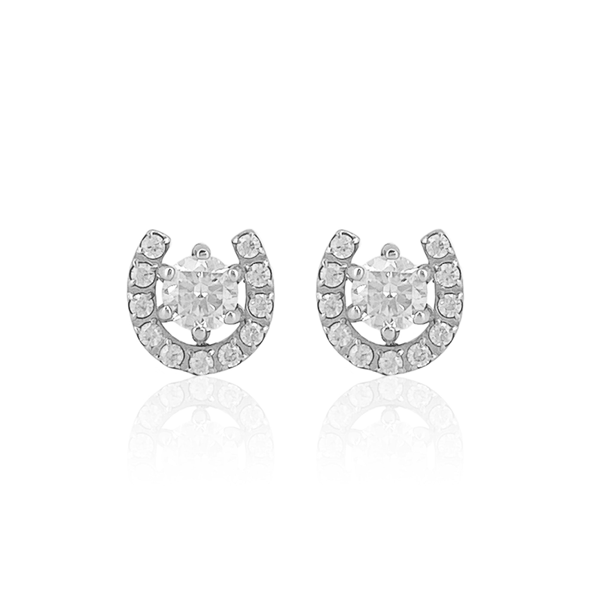 Horseshoe earrings (for both ears)