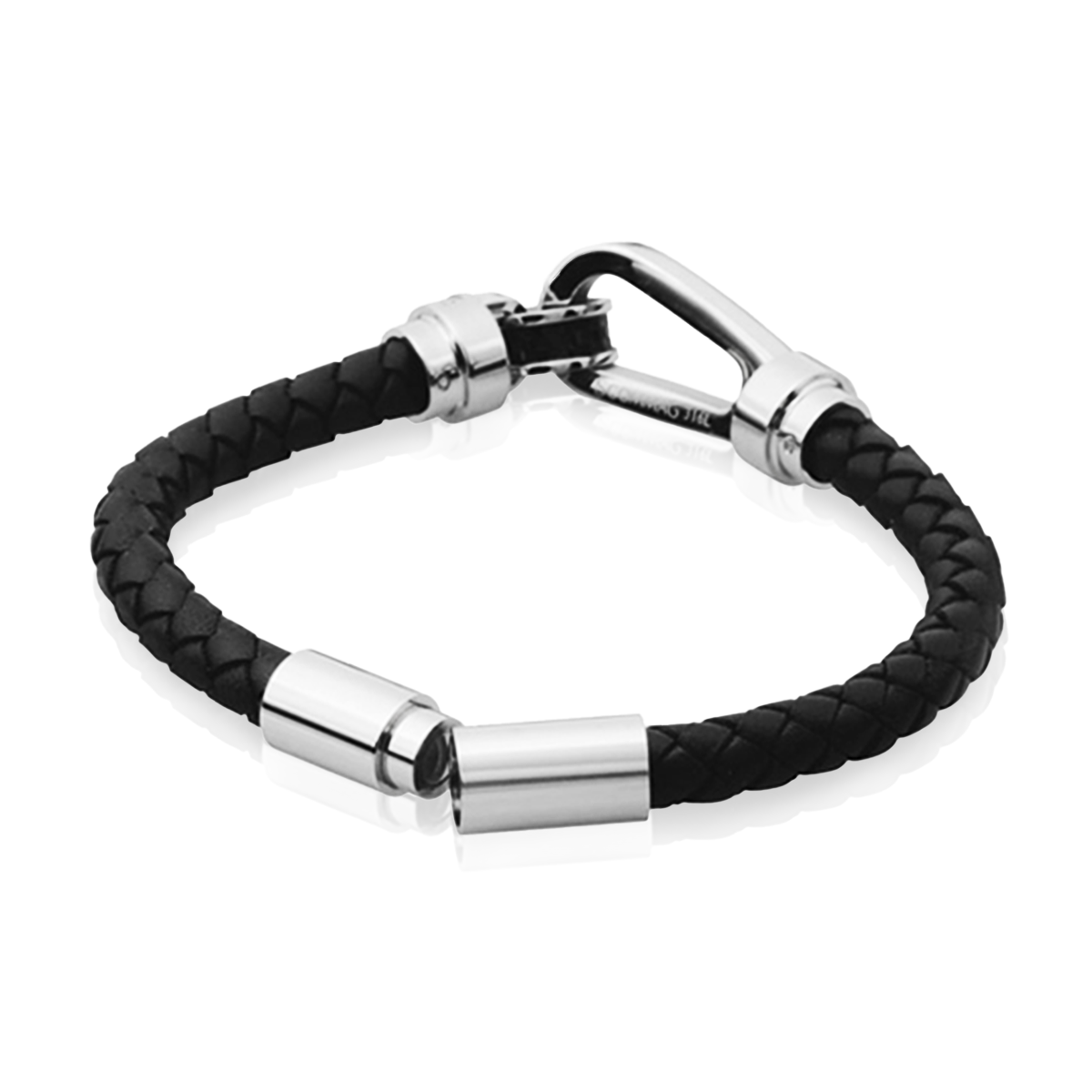Horseshoe Leather Bracelet (L)
