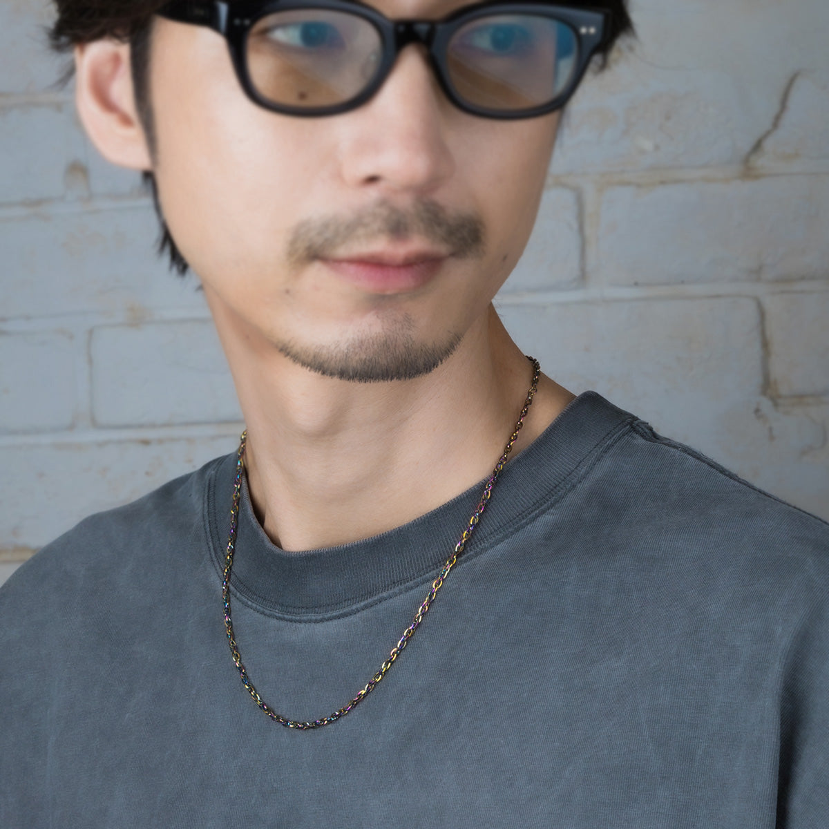 Chain necklace unicorn color