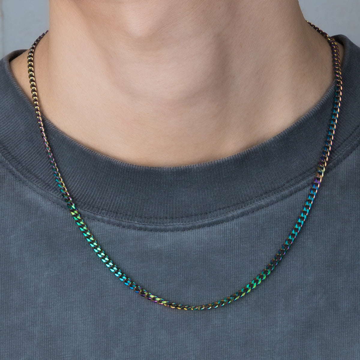 Chain necklace unicorn color