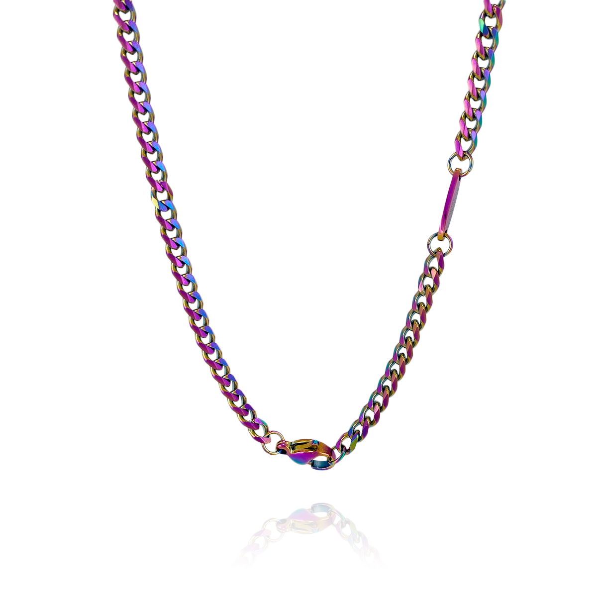 Chain necklace unicorn color
