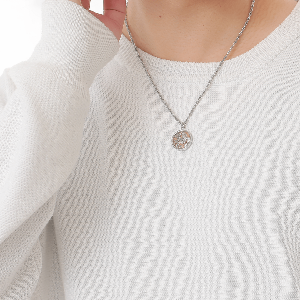 Number Coin Necklace