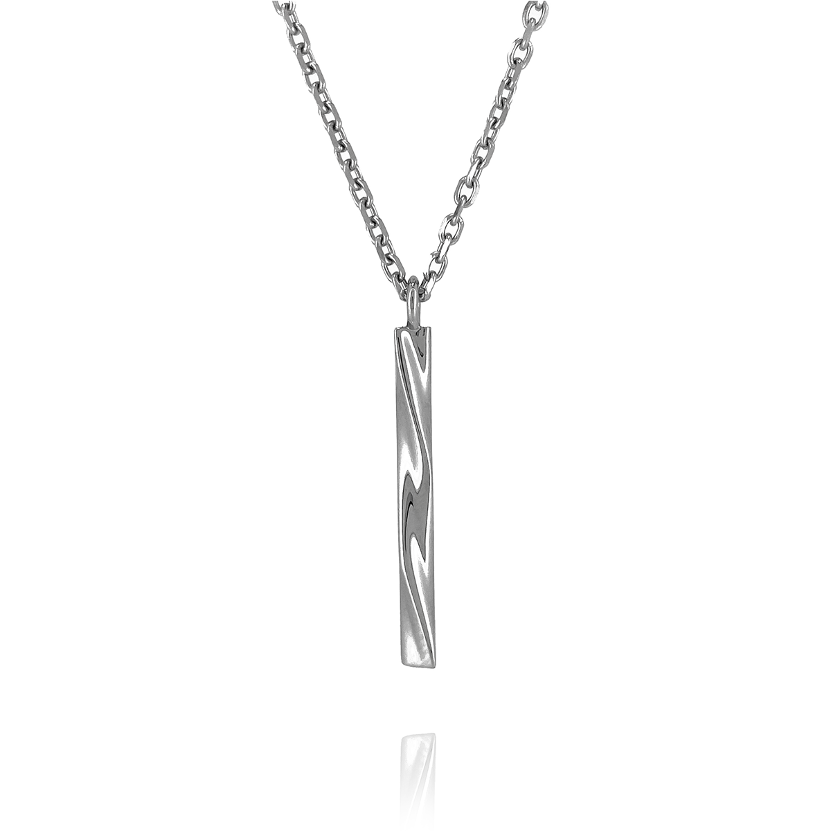 Wave Twist Bar Necklace