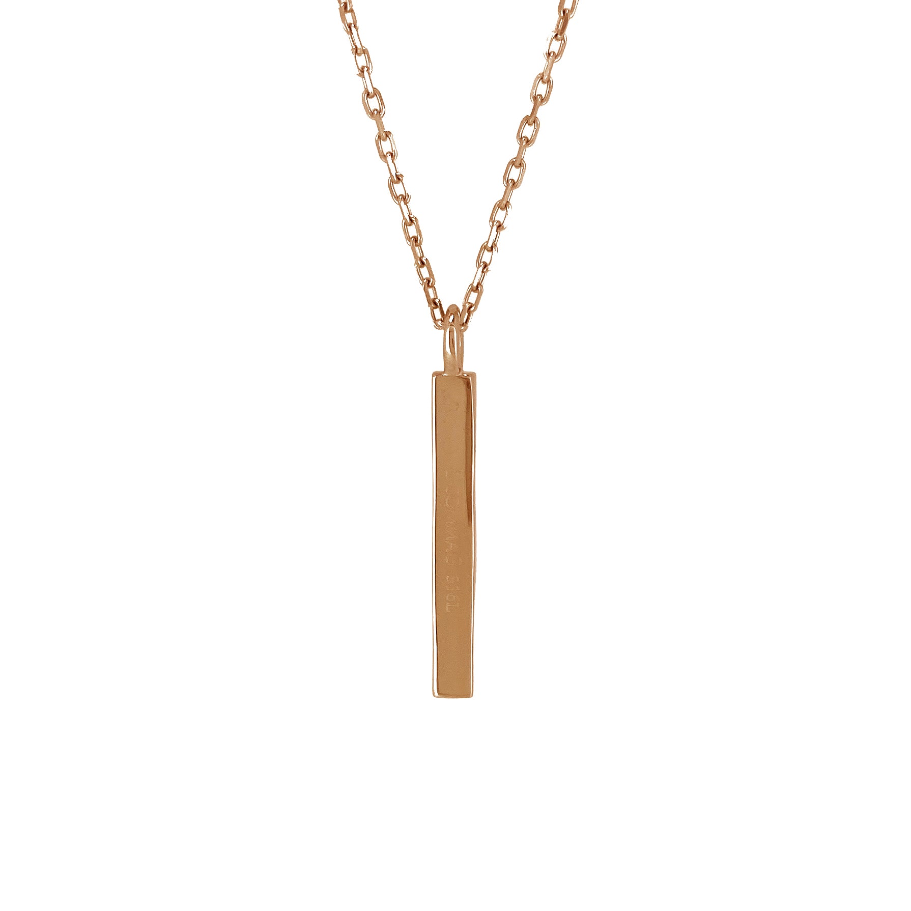 Wave Twist Bar Necklace