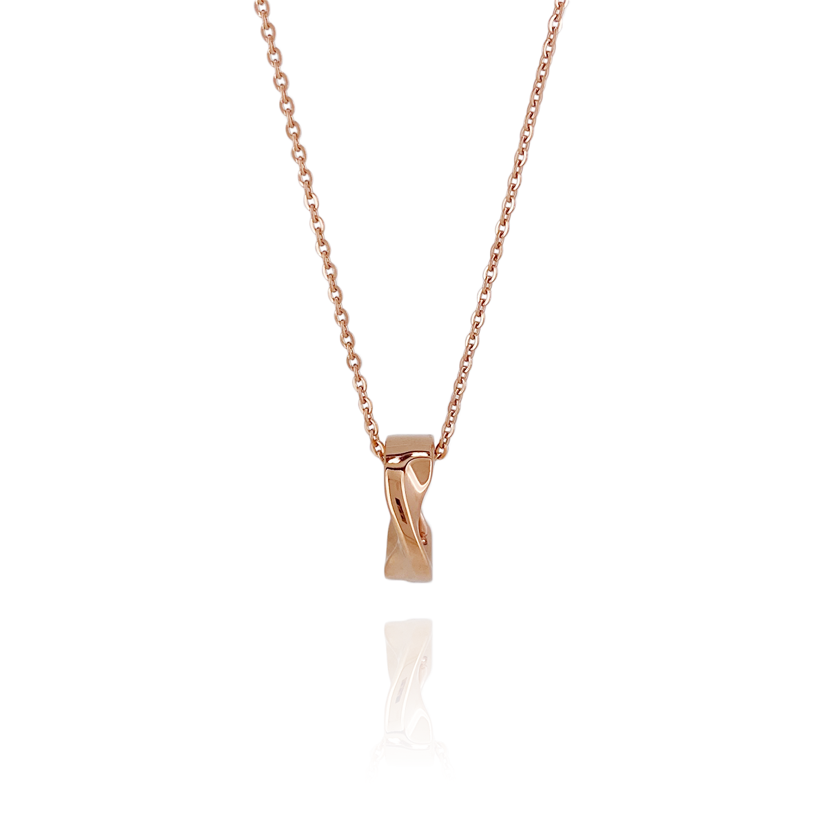 Twisted Ring Necklace