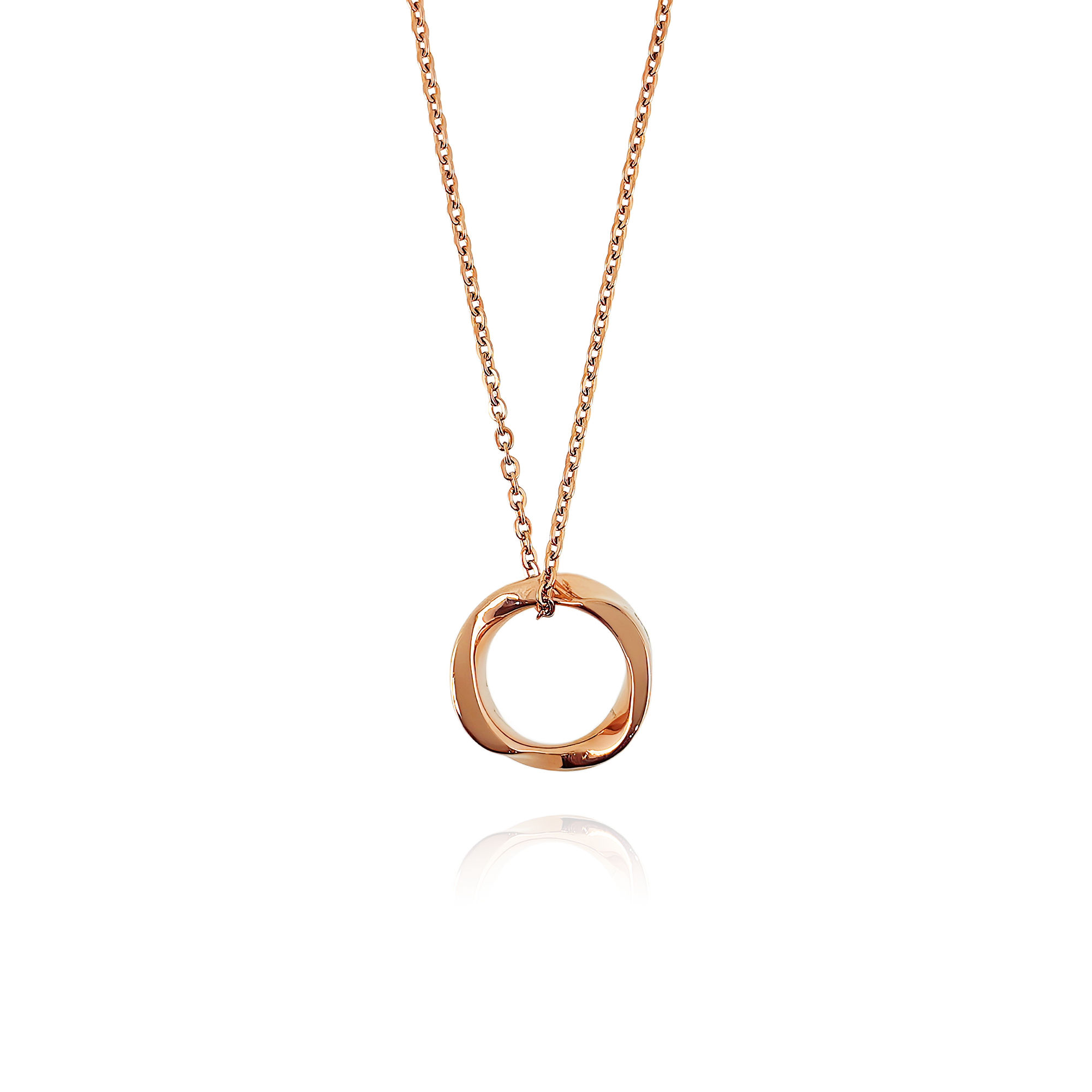 Twisted Ring Necklace