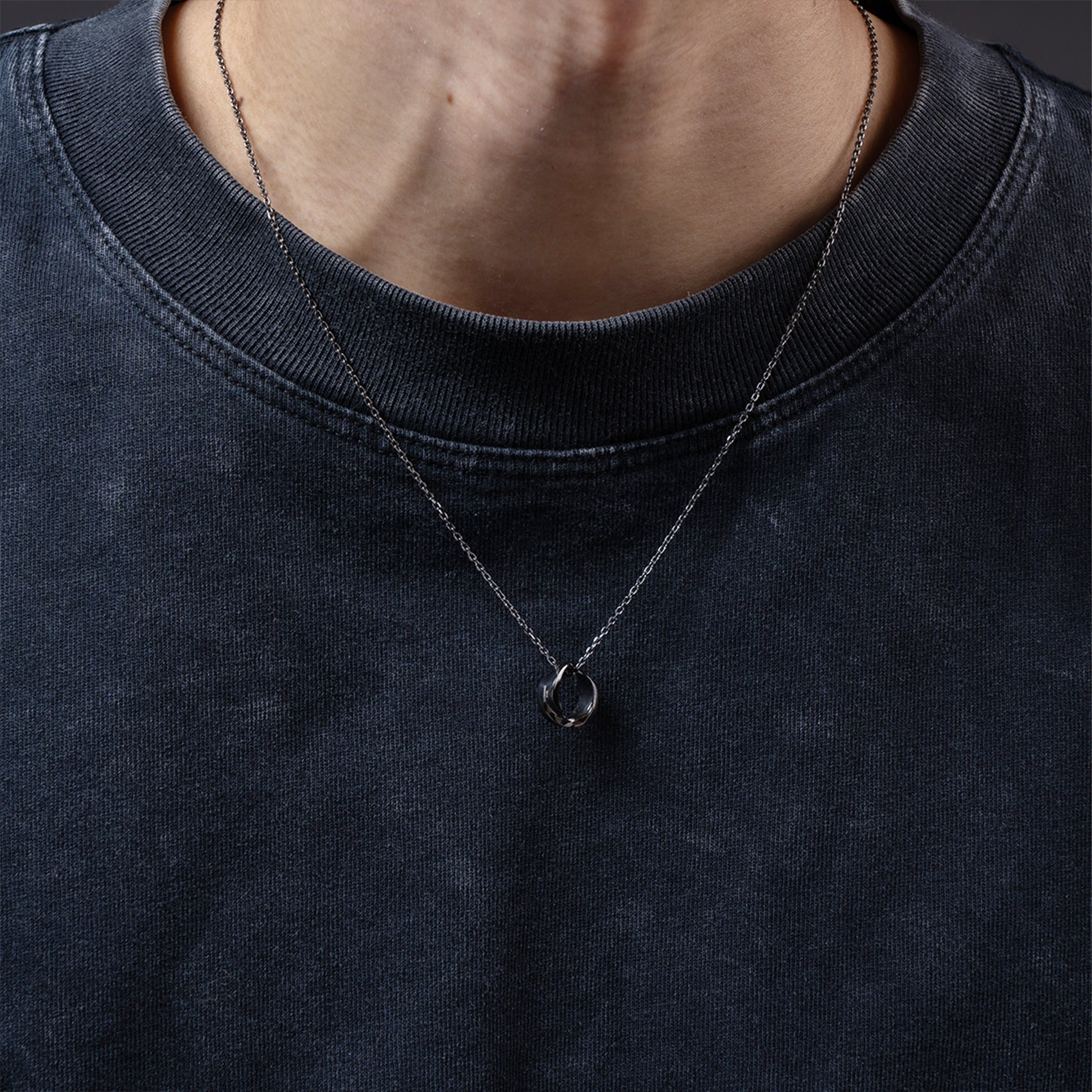 Twisted Ring Necklace