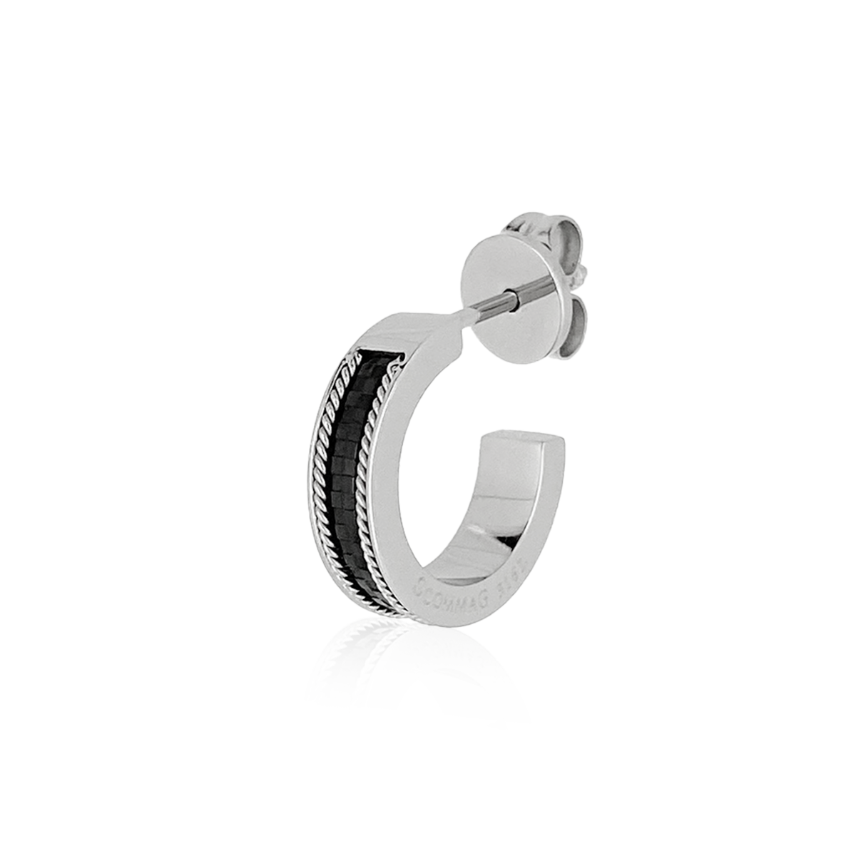 Chessboard Hoop Earrings