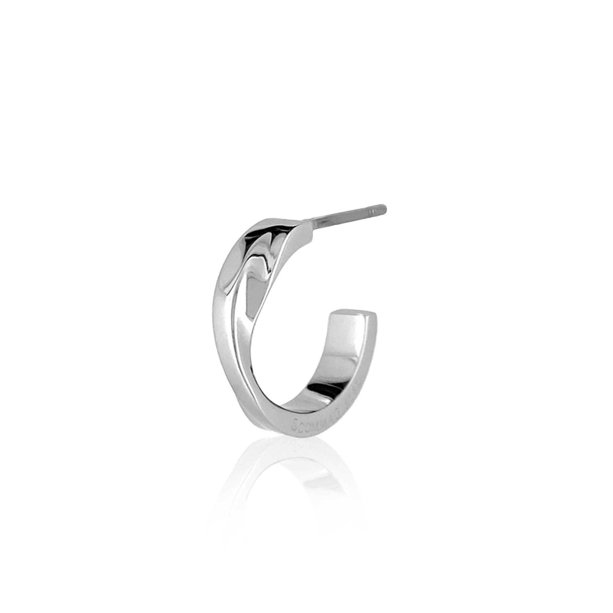 Twisted hoop earrings
