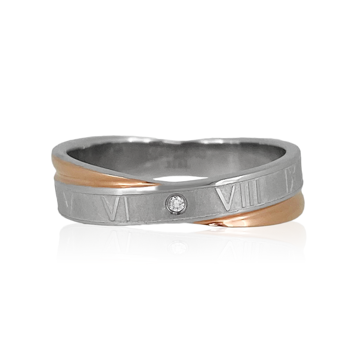 Clock Number Cross Ring