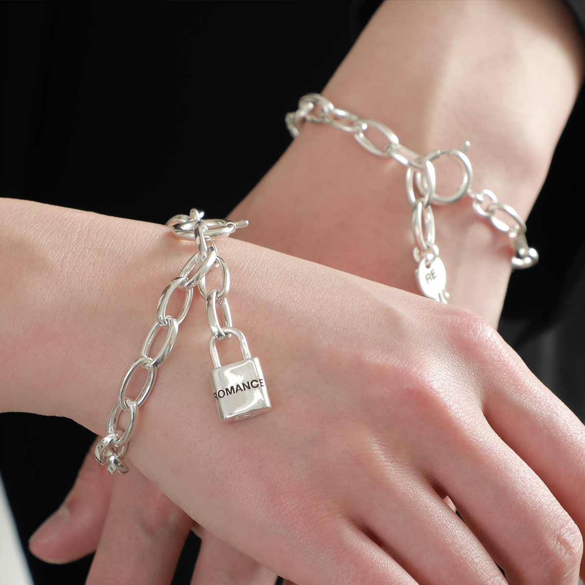 OFF THE WALL ROMANCE PADLOCK CHAIN BRACELET