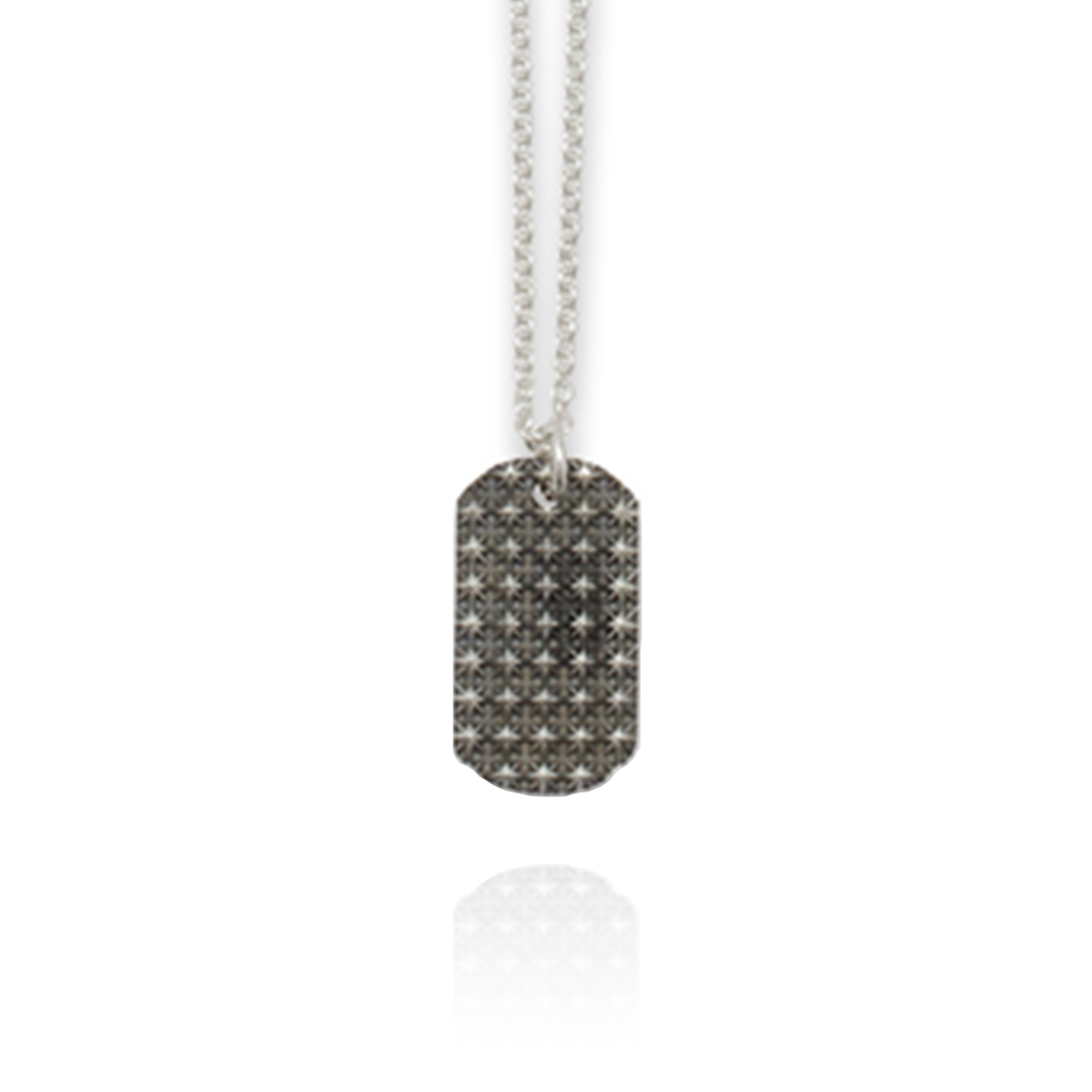 TRIPLE X STUDS DOG TAG PENDANT