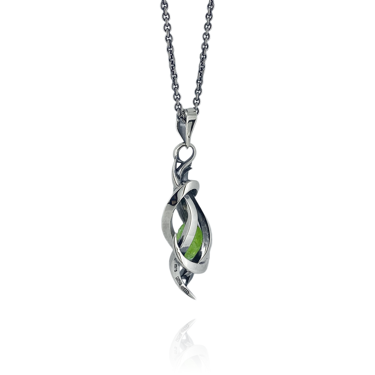 TENTACLES EDITION PENDULUM GEM STONE PENDANT PERIDOT