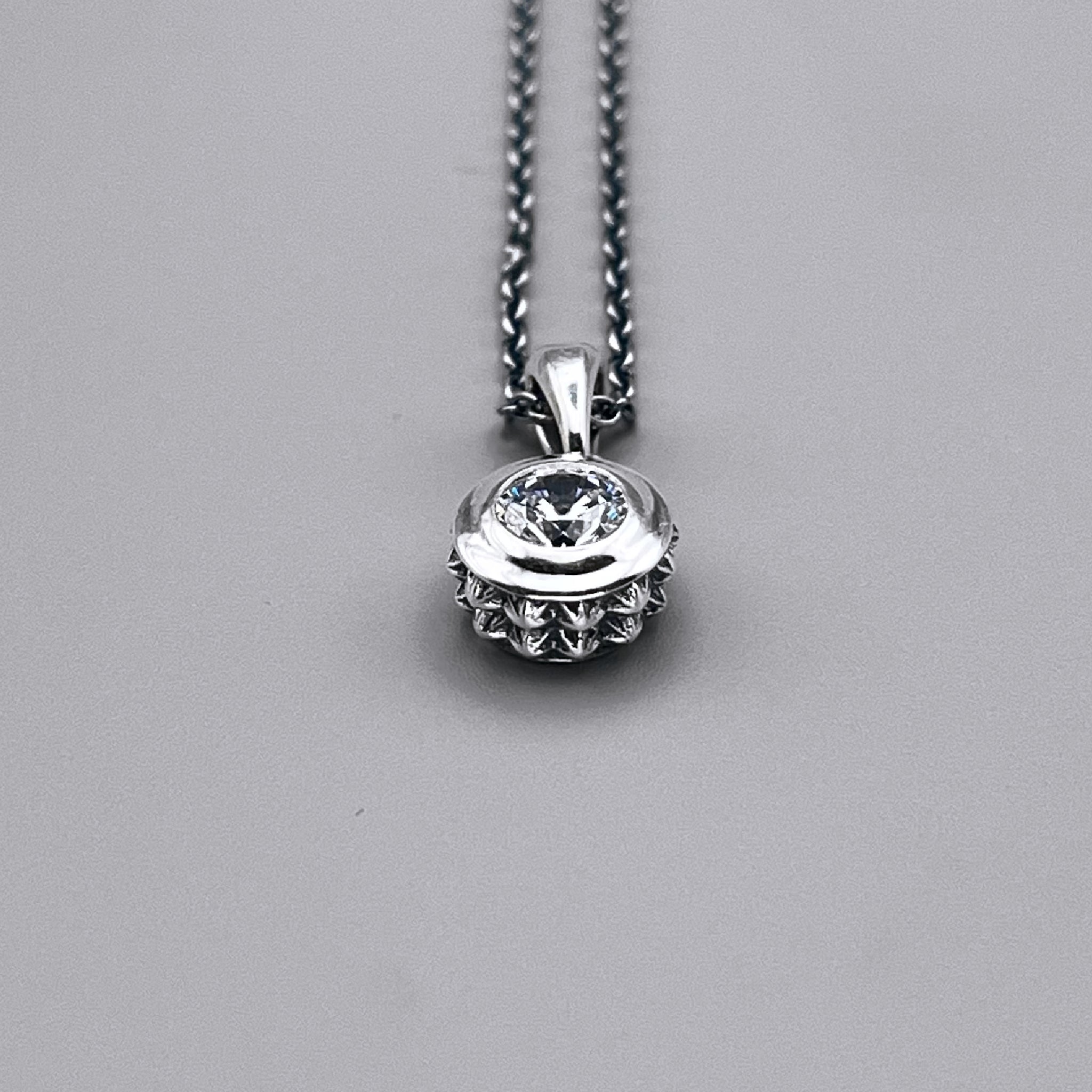 TRIPLE X STUDS SOLITAIRE BIRTHDAY 5mm STONE PENDANT