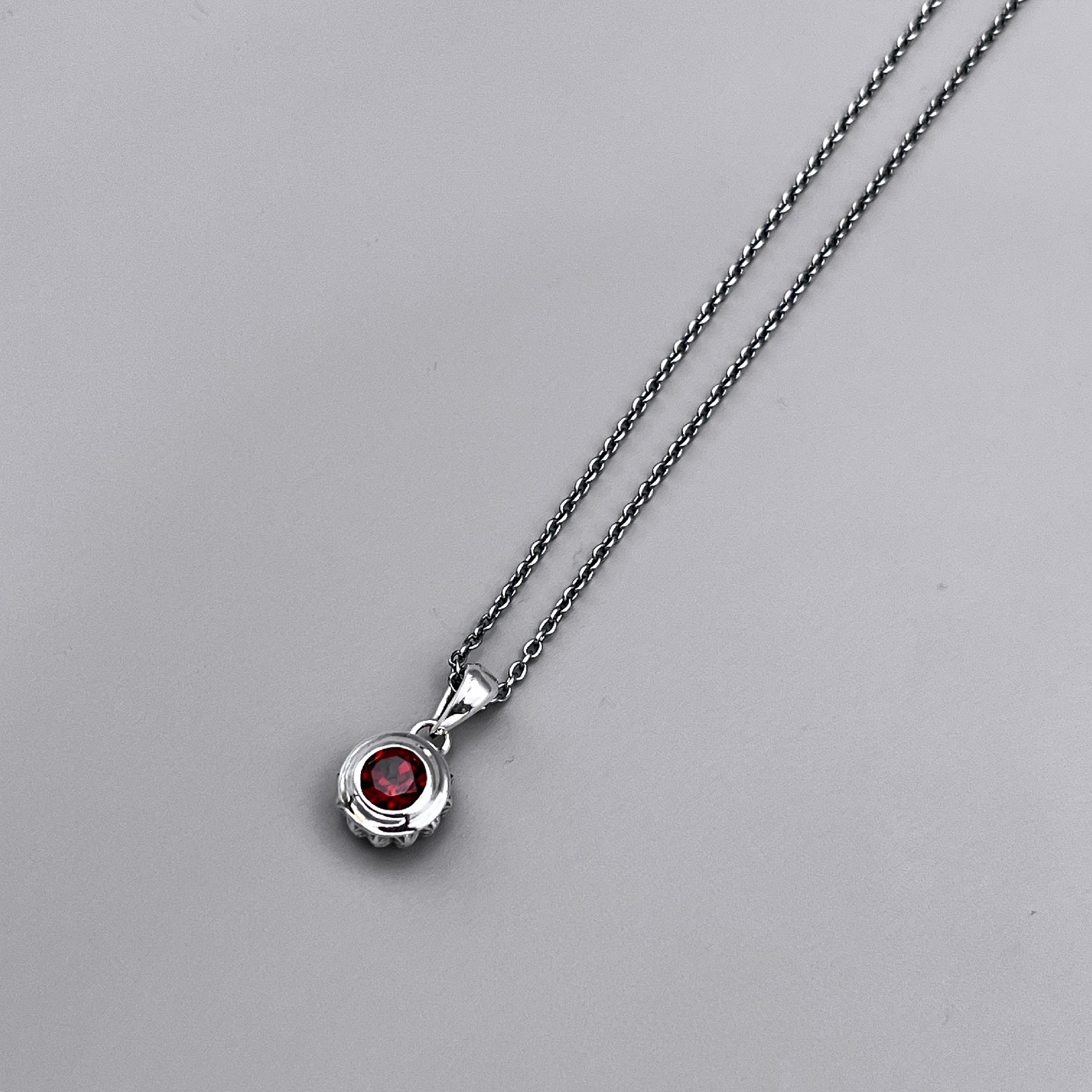 TRIPLE X STUDS SOLITAIRE BIRTHDAY 5mm STONE PENDANT