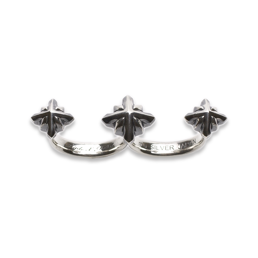 TRIPLE X 3 STUDS DOUBLE RING