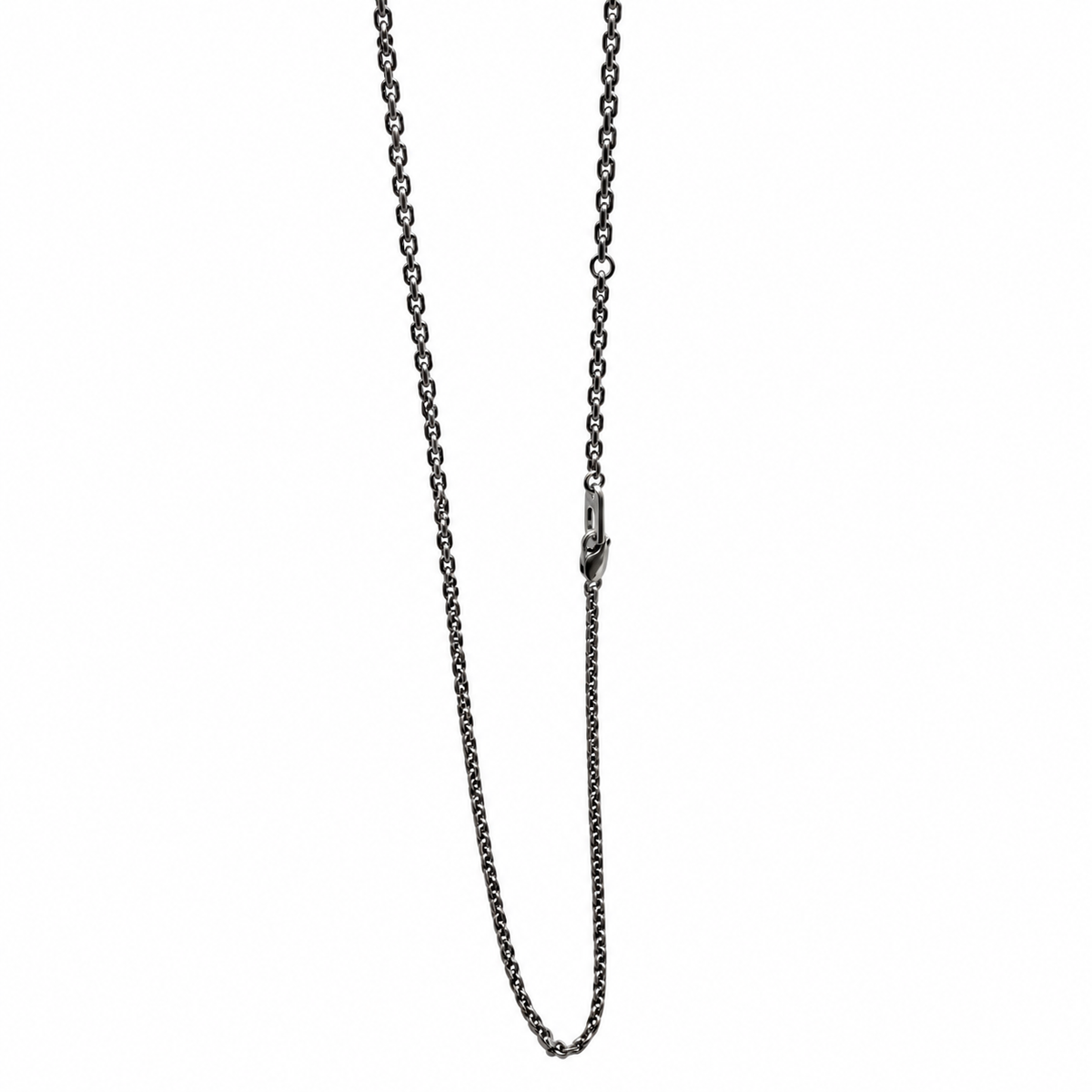 M'S Collection oxidized Silver 925 chain with 2.2 mm links