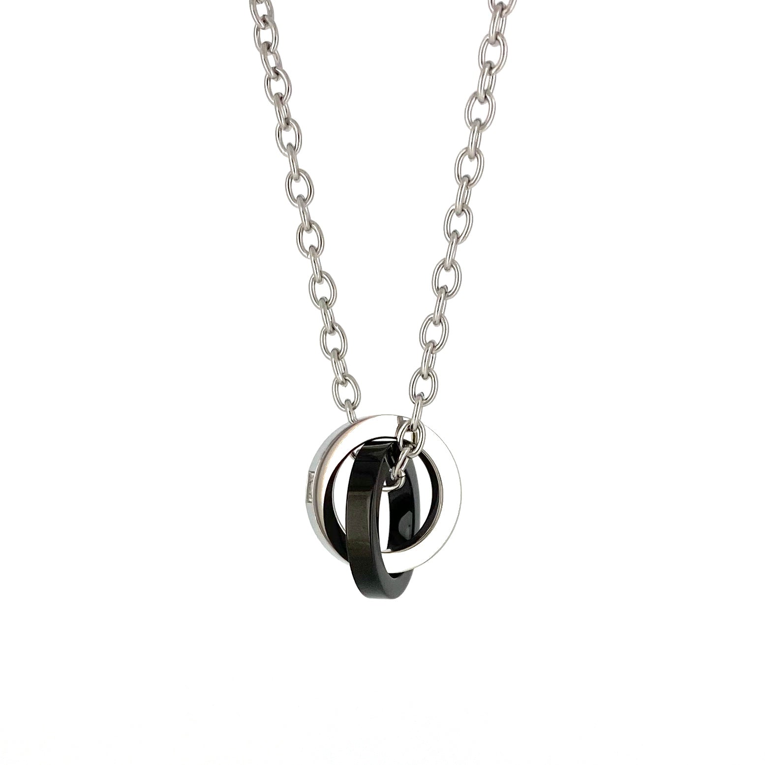 Double Ring Necklace