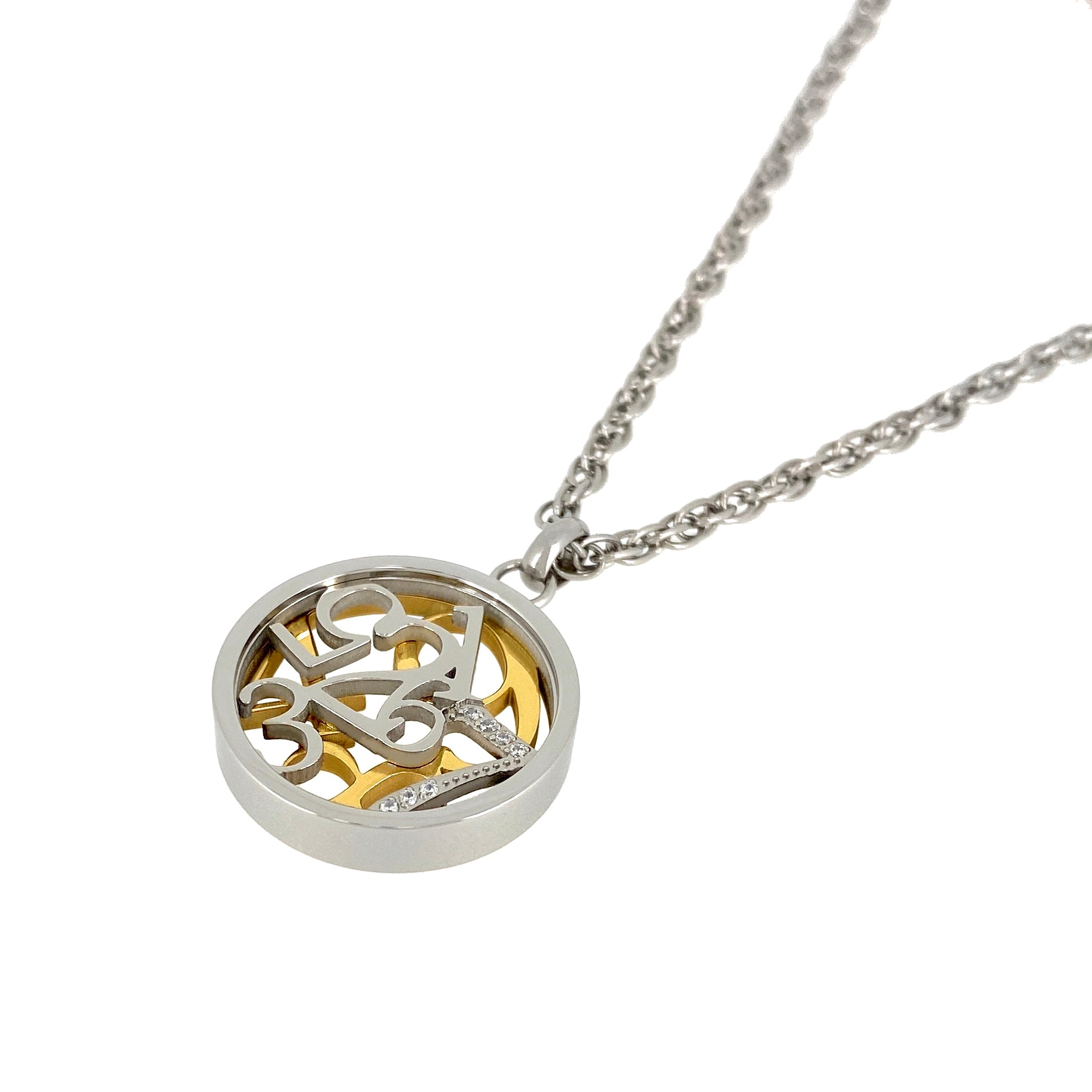 Number Coin Necklace