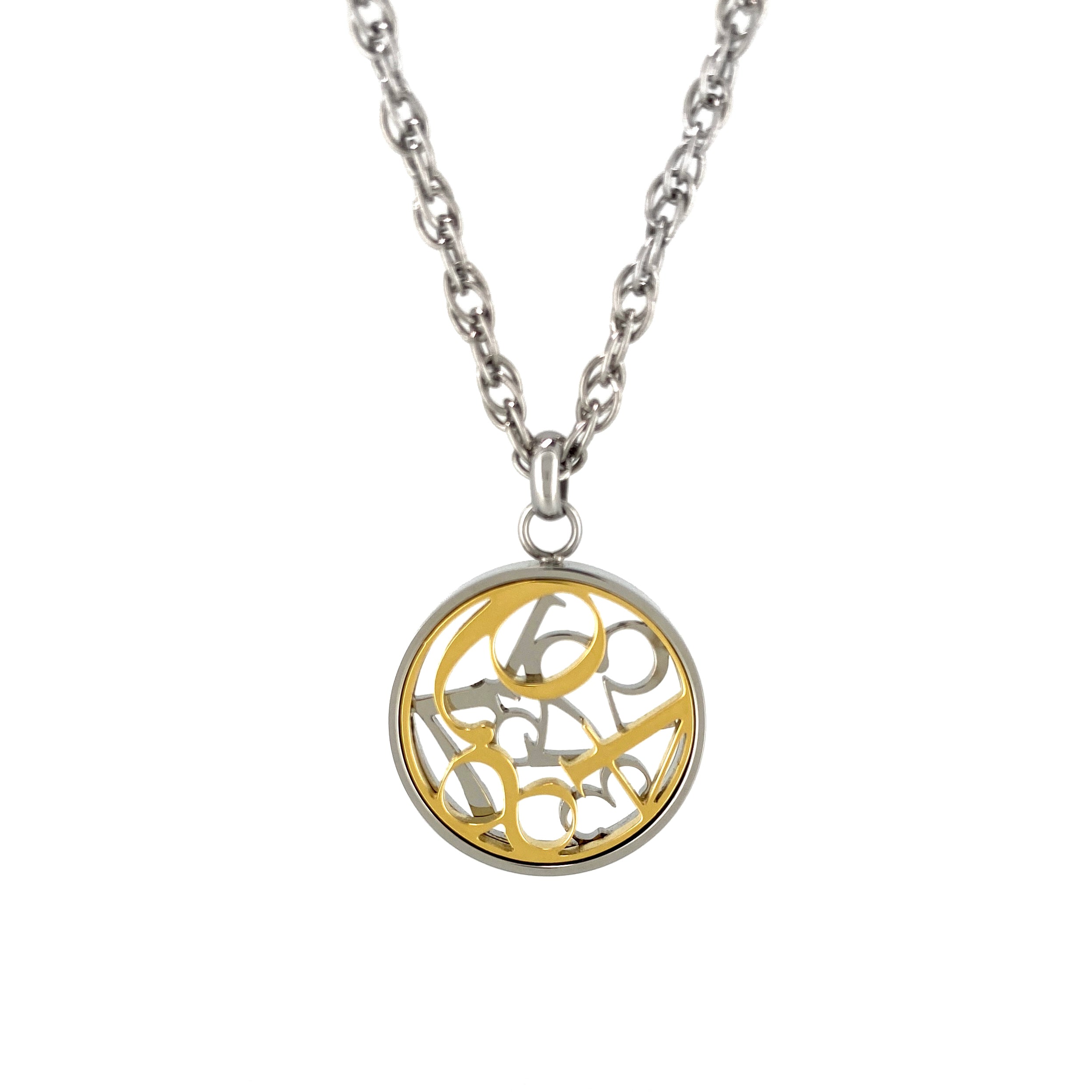Number Coin Necklace