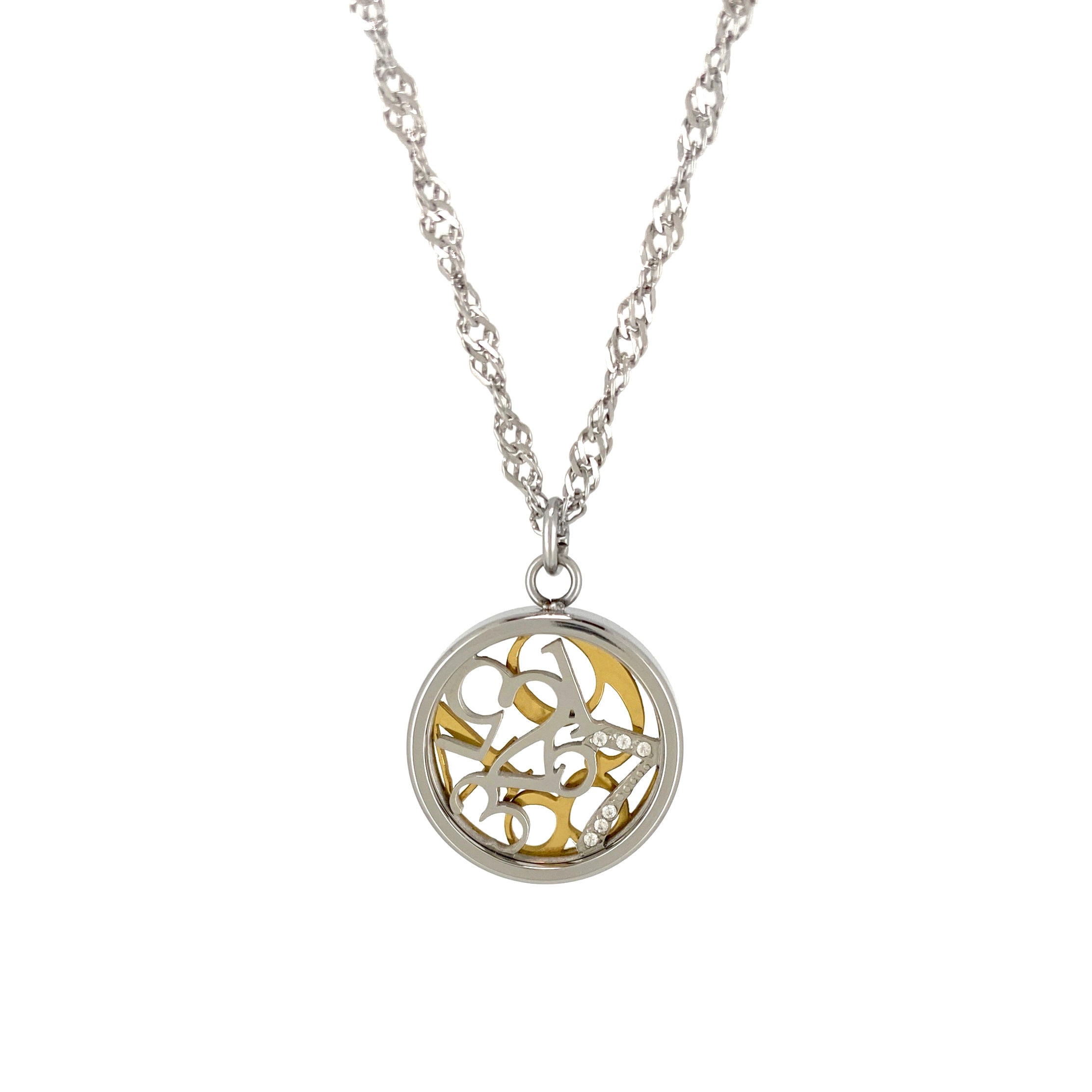 Number Coin Necklace