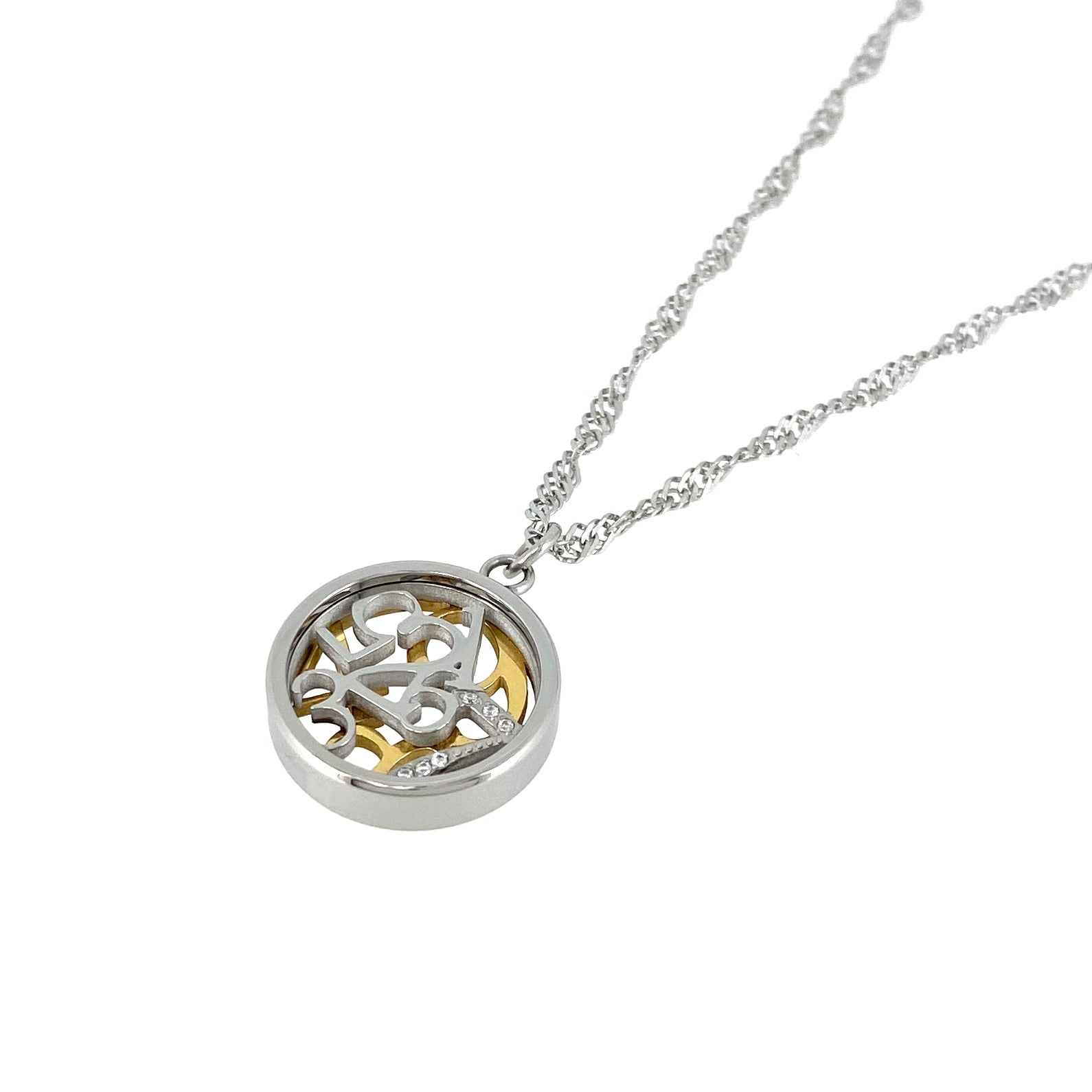 Number Coin Necklace