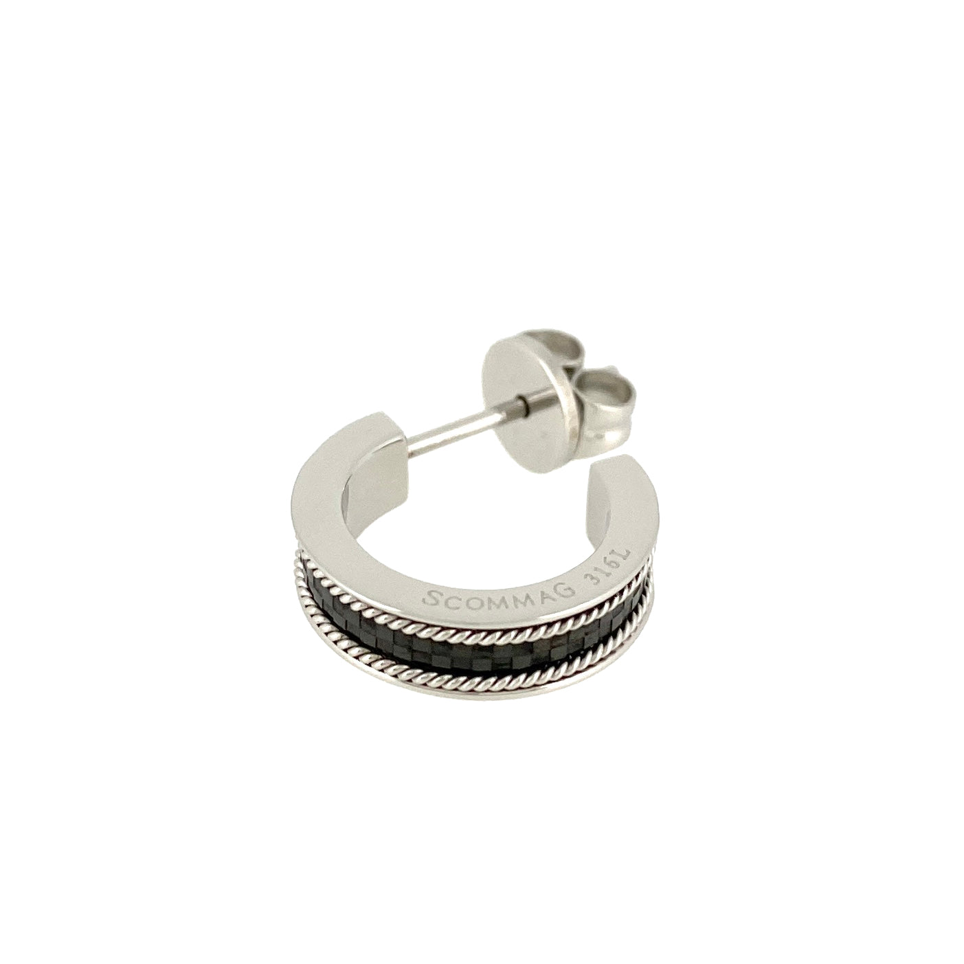 Chessboard Hoop Earrings