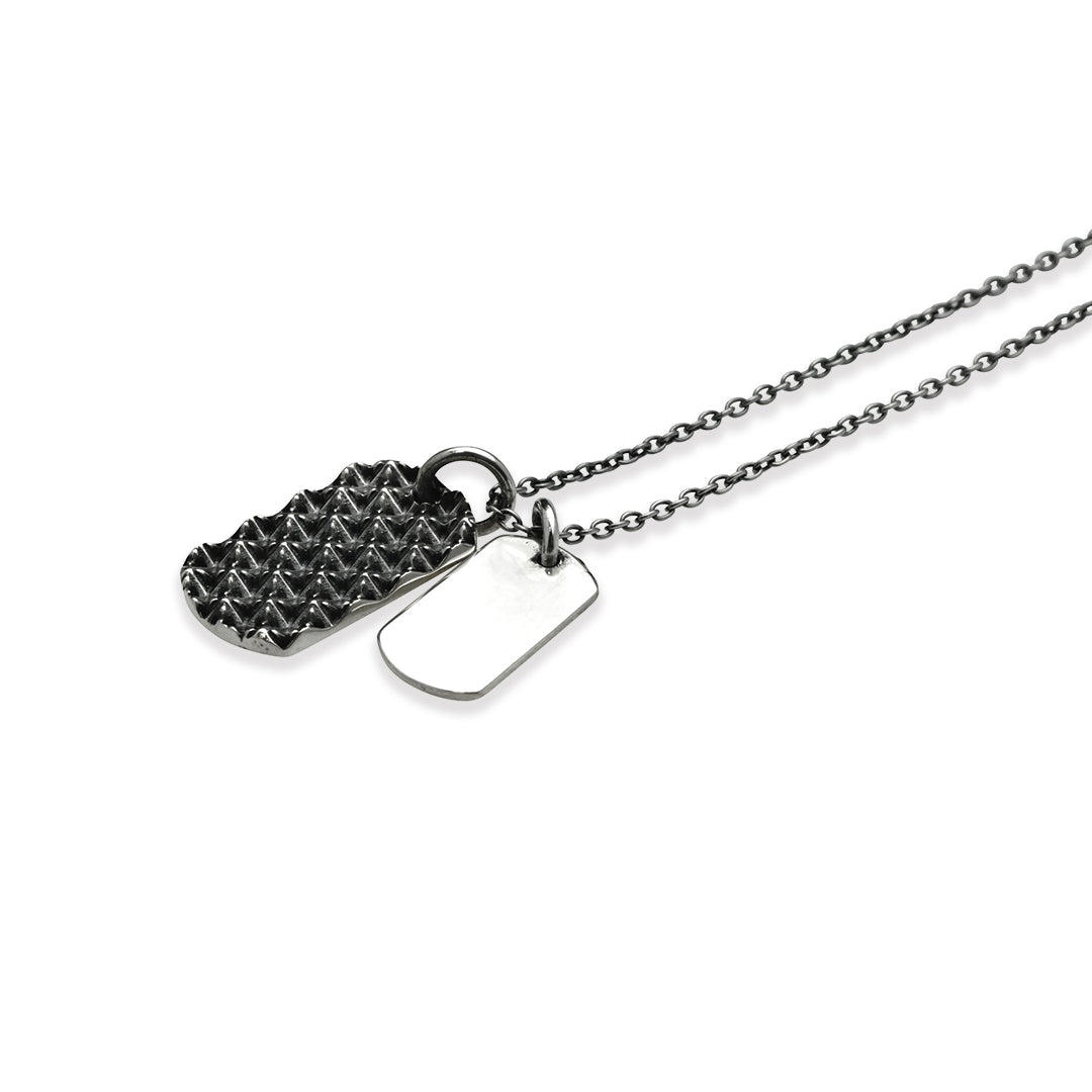 TRIPLE X STUDS DOG TAG PENDANT
