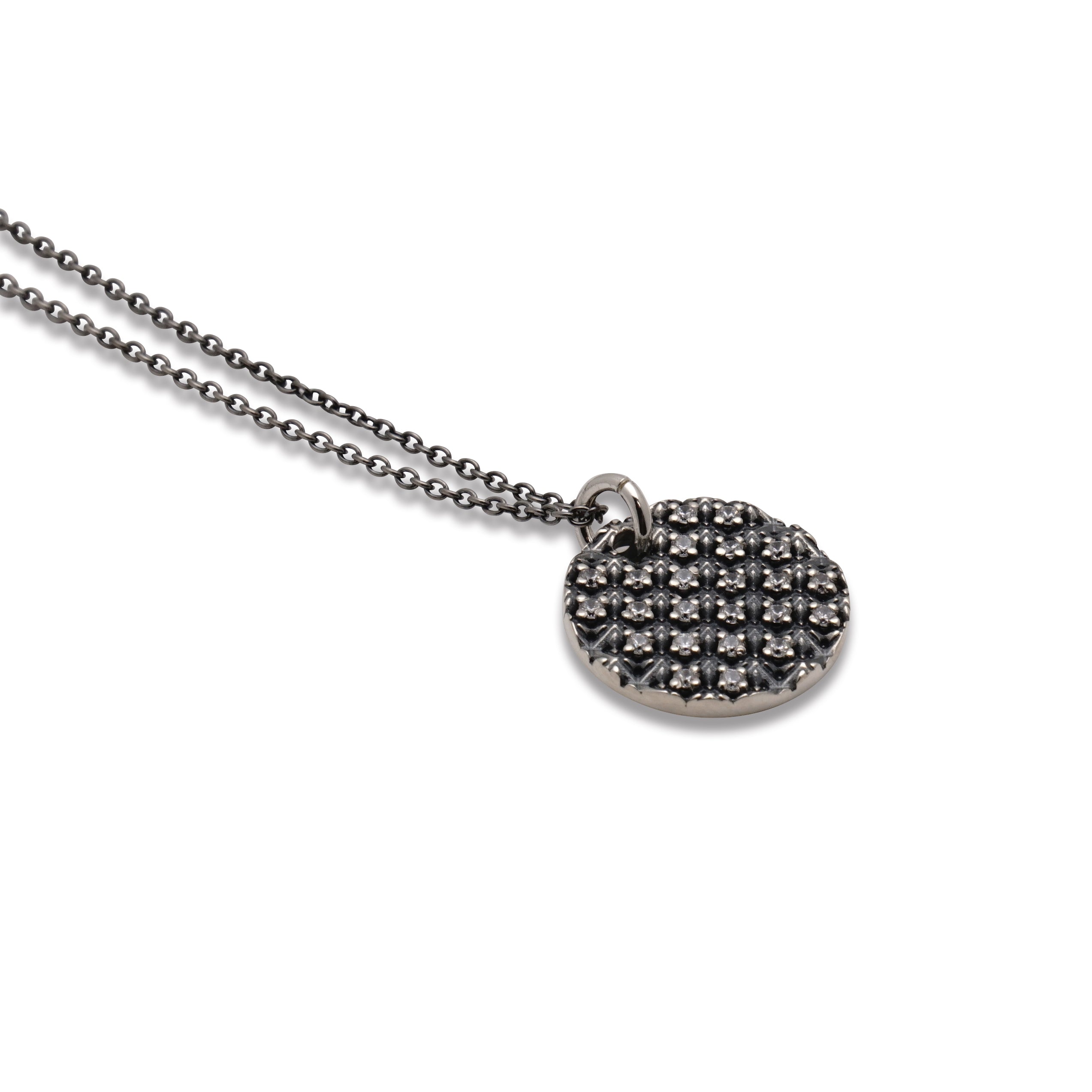TRIPLE X STUDS COIN PENDANT