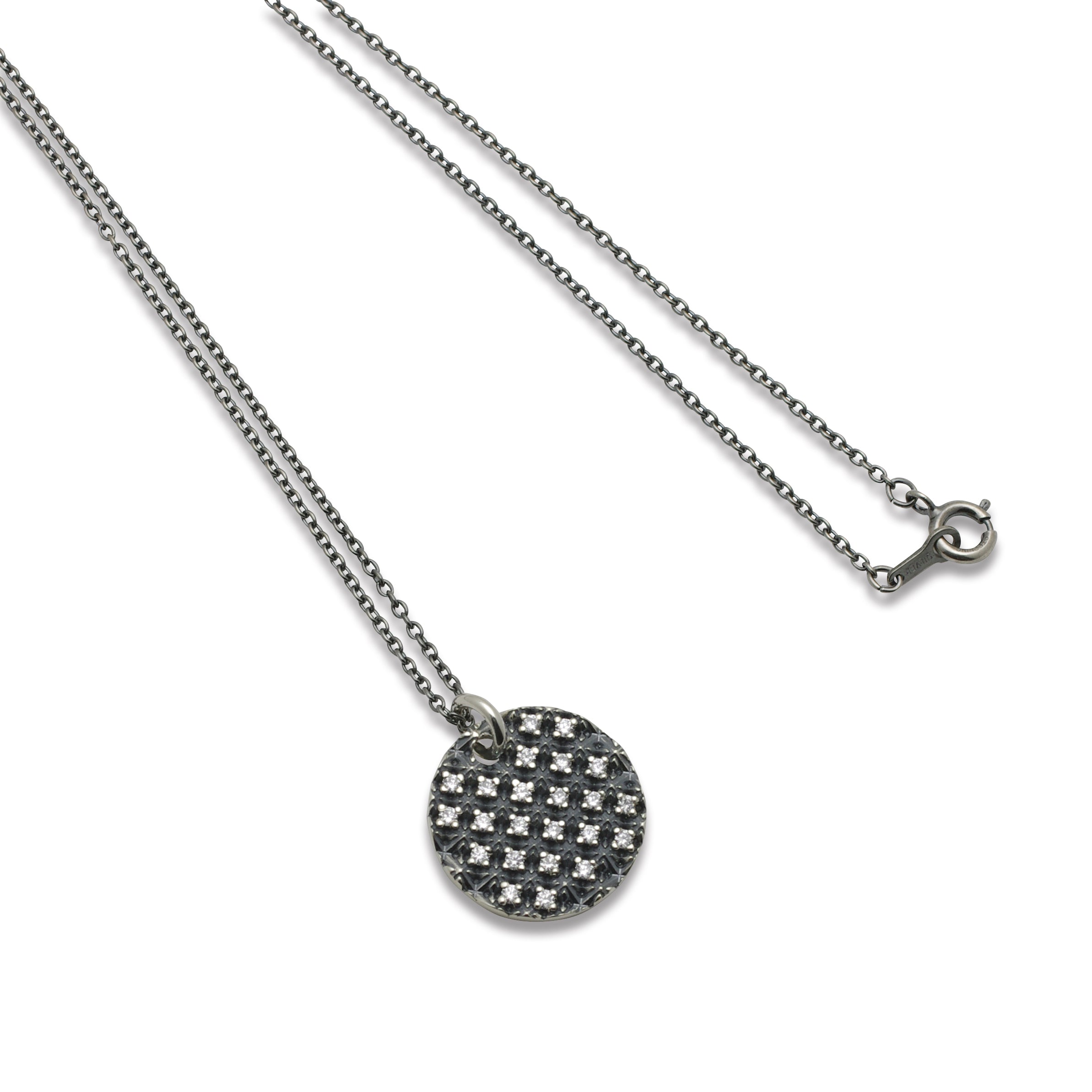 TRIPLE X STUDS COIN PENDANT