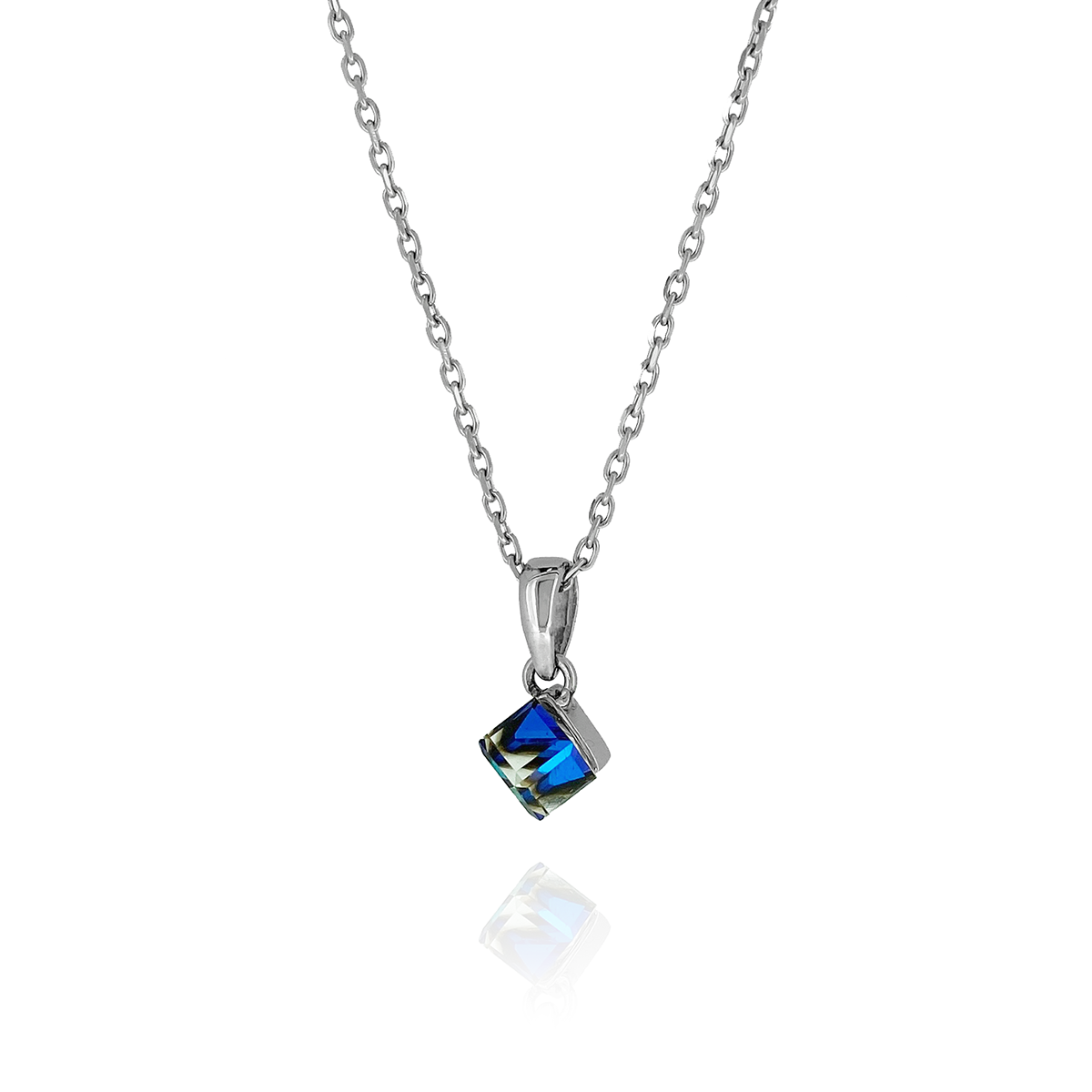 Premium Crystal Cube Necklace (S)