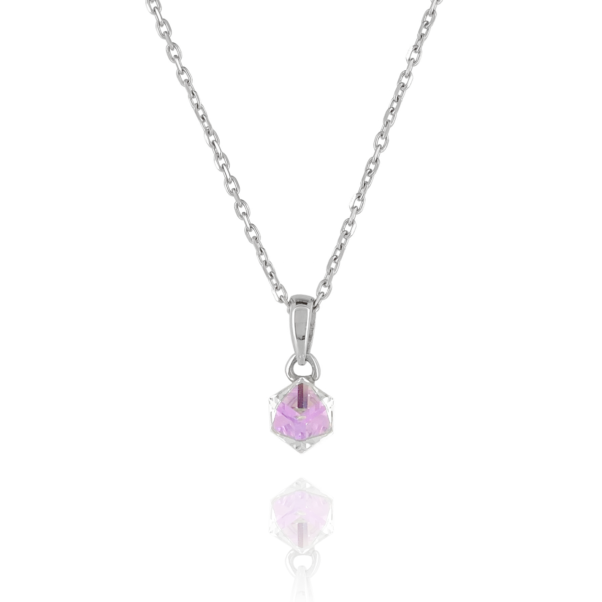 Premium Crystal Cube Necklace (S)