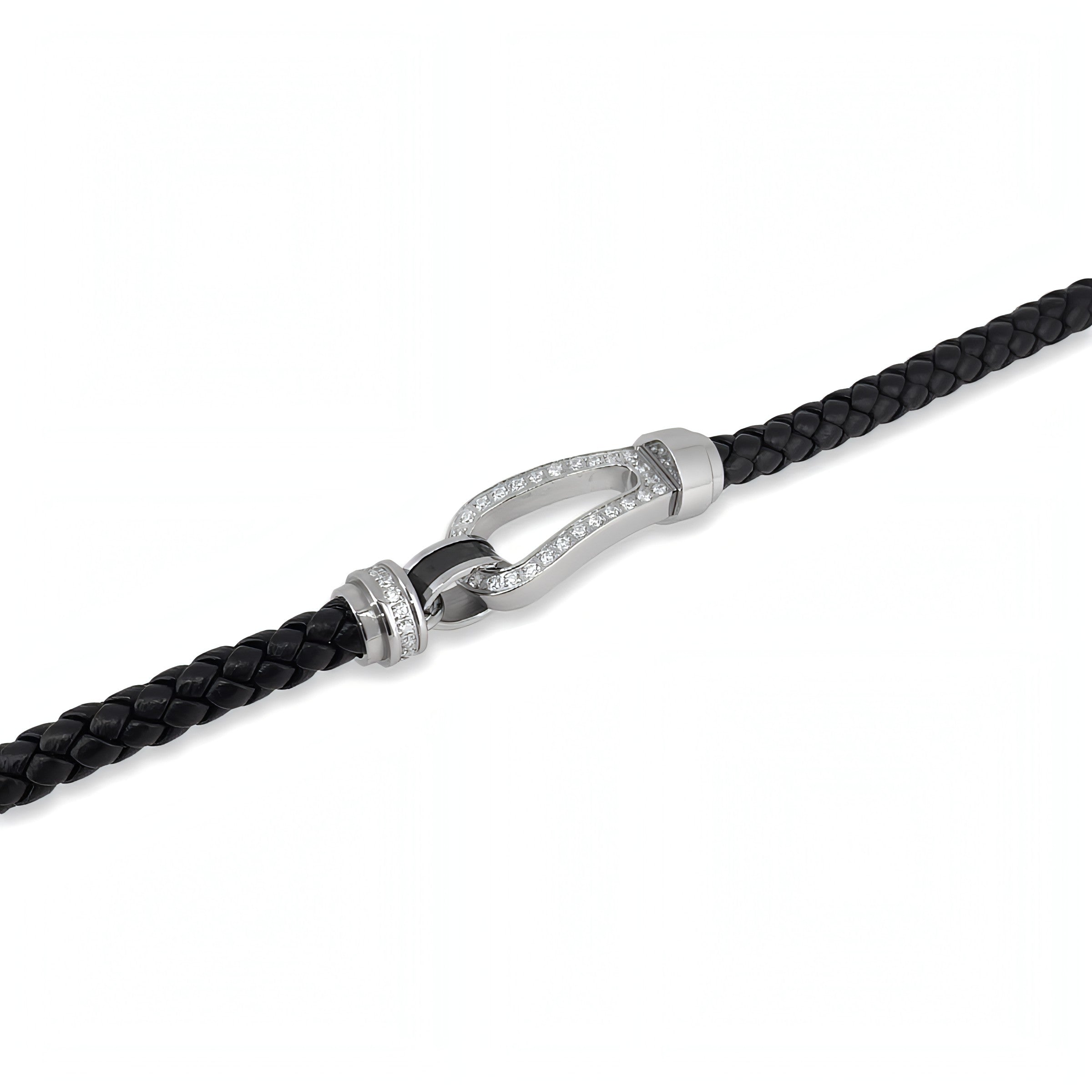 Horseshoe Leather Bracelet (L)