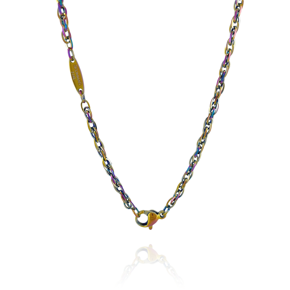 Chain necklace unicorn color