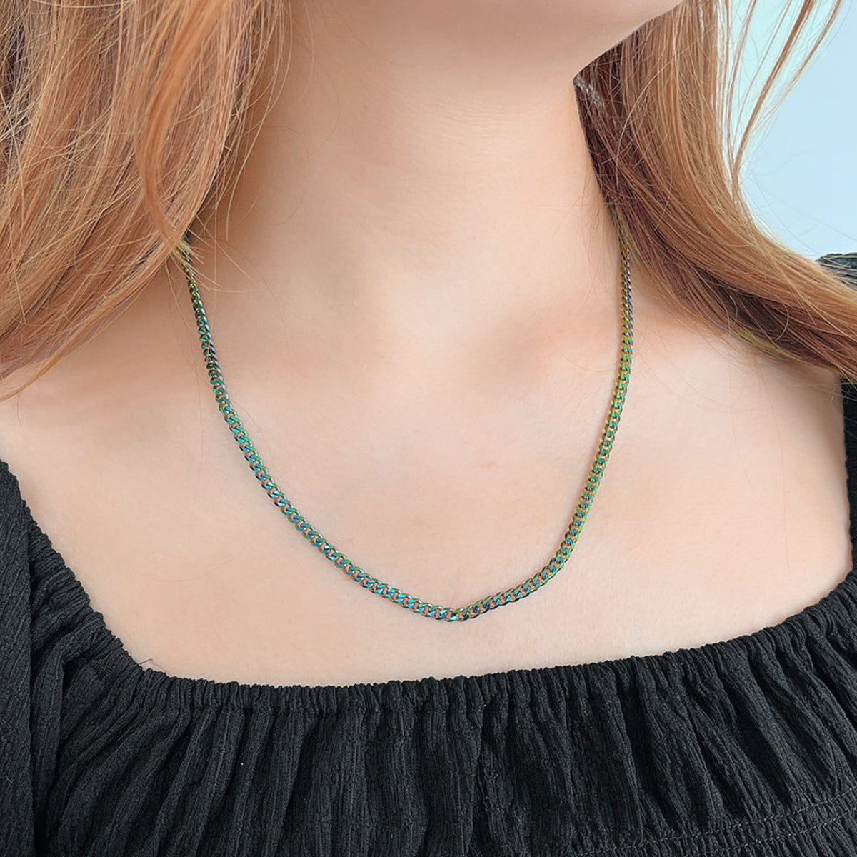 Chain necklace  unicorn color