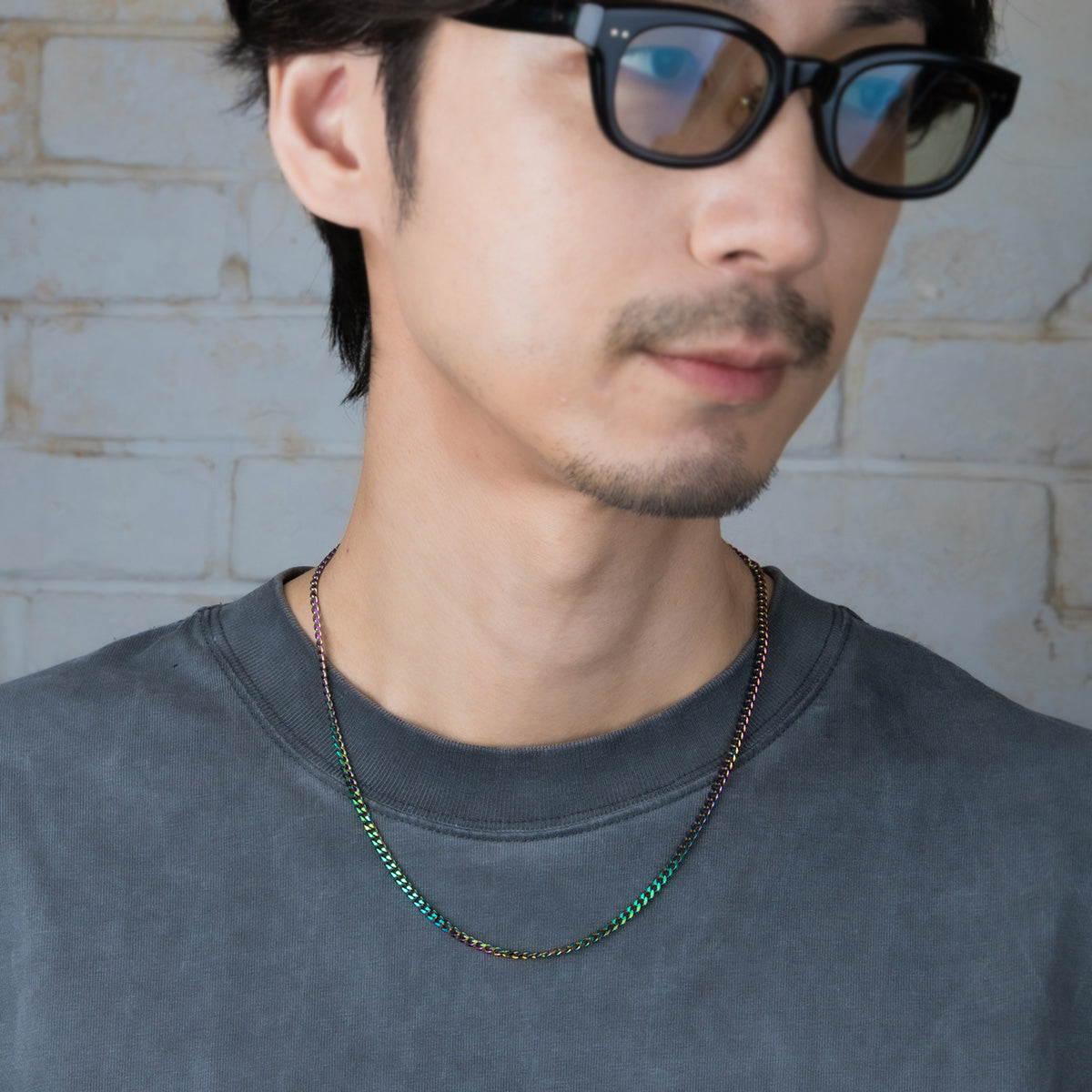Chain necklace  unicorn color