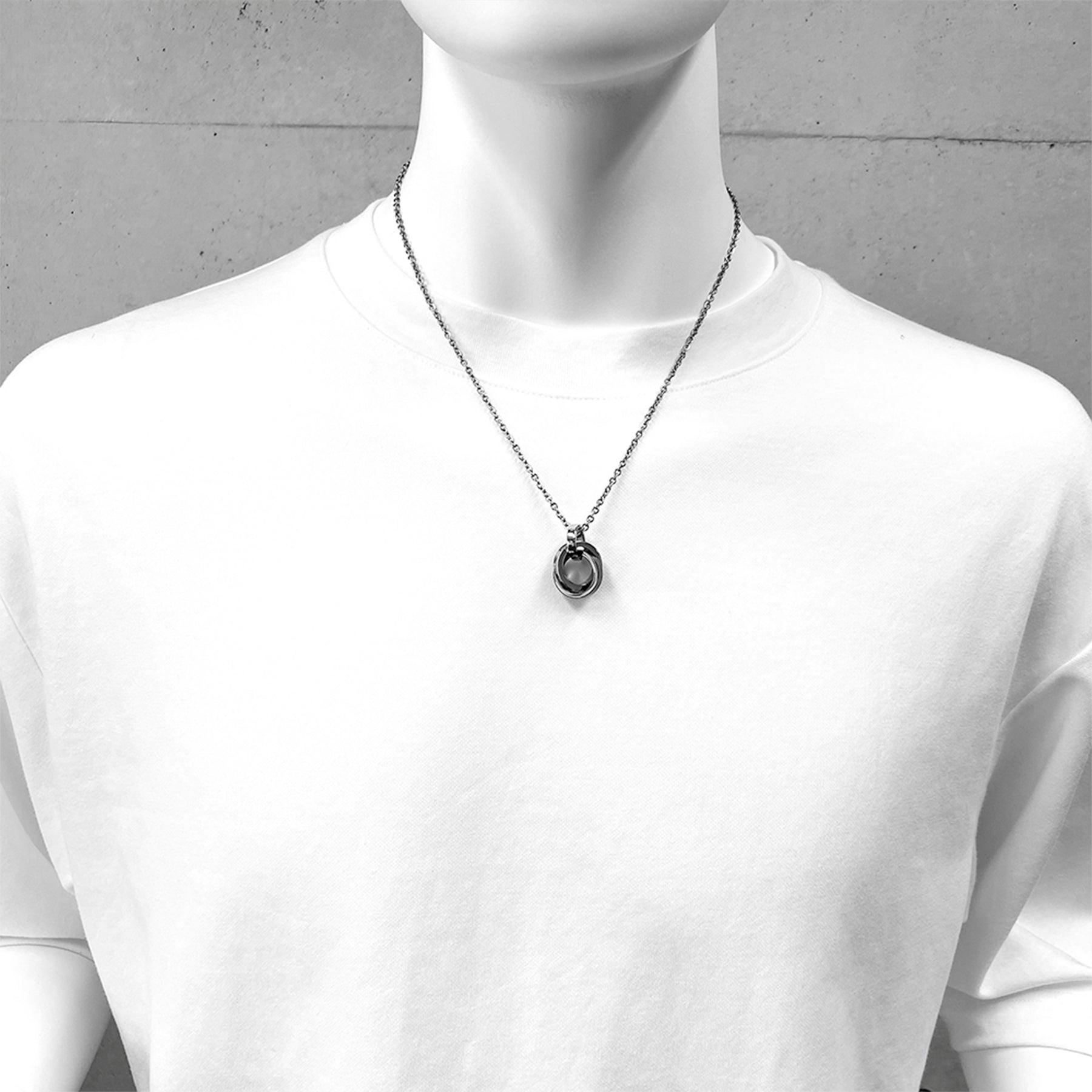 Double Ring Necklace