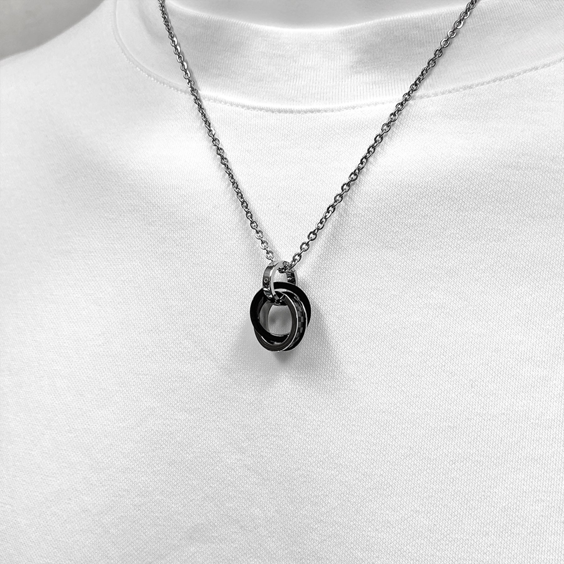 Double Ring Necklace