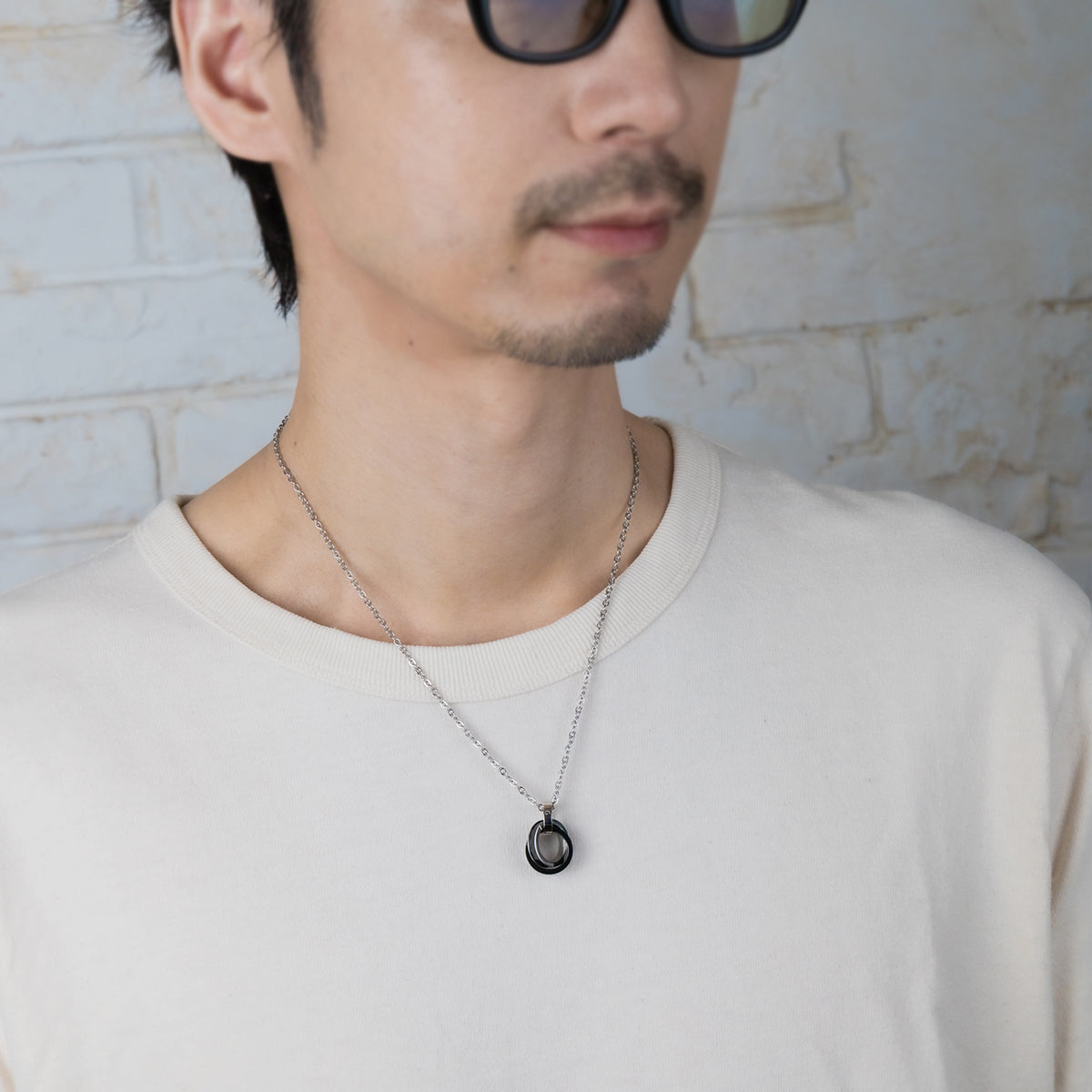 Double Ring Necklace