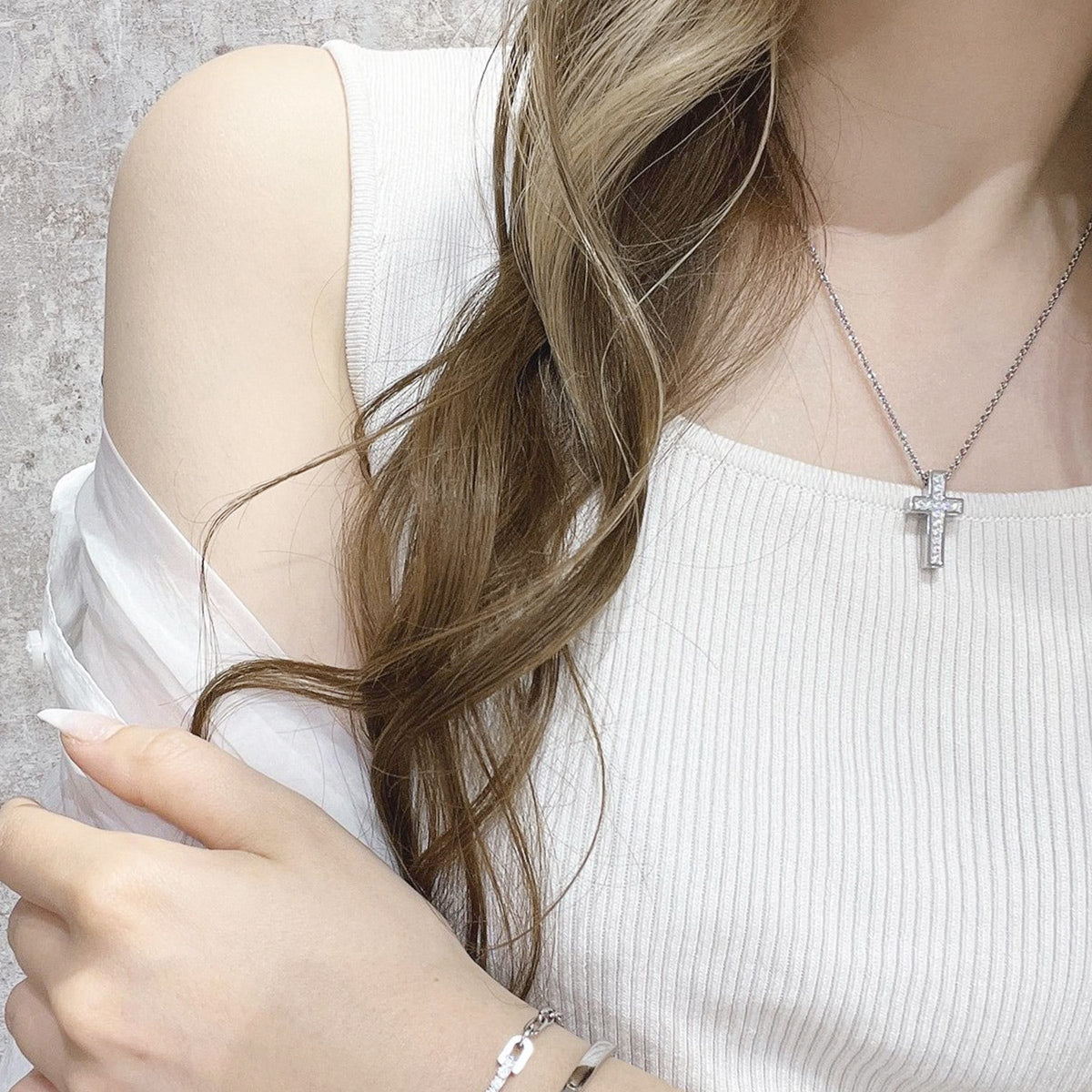 Reversible Cross Necklace