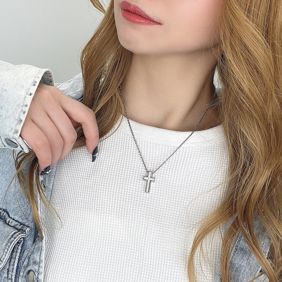 Reversible Cross Necklace