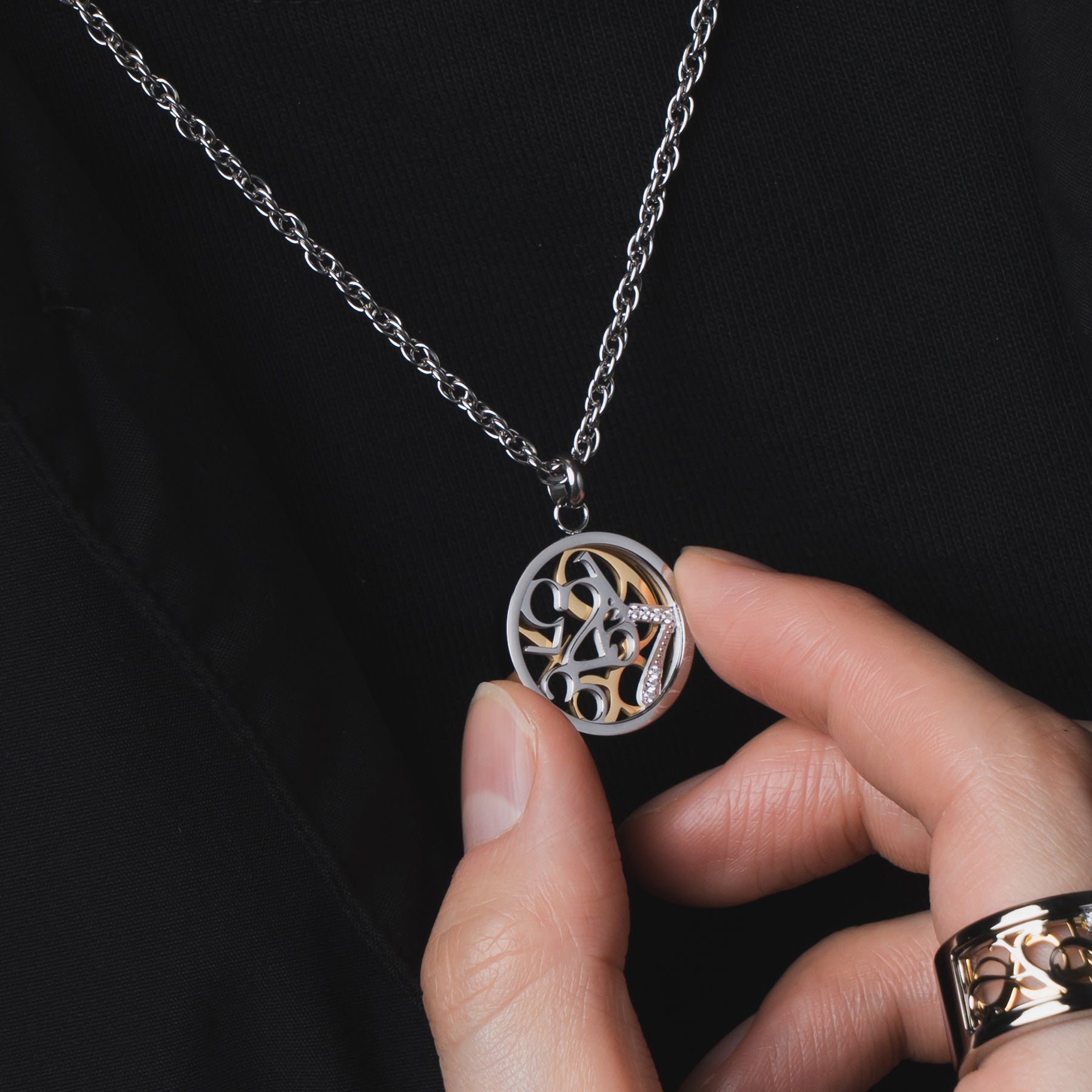 Number Coin Necklace