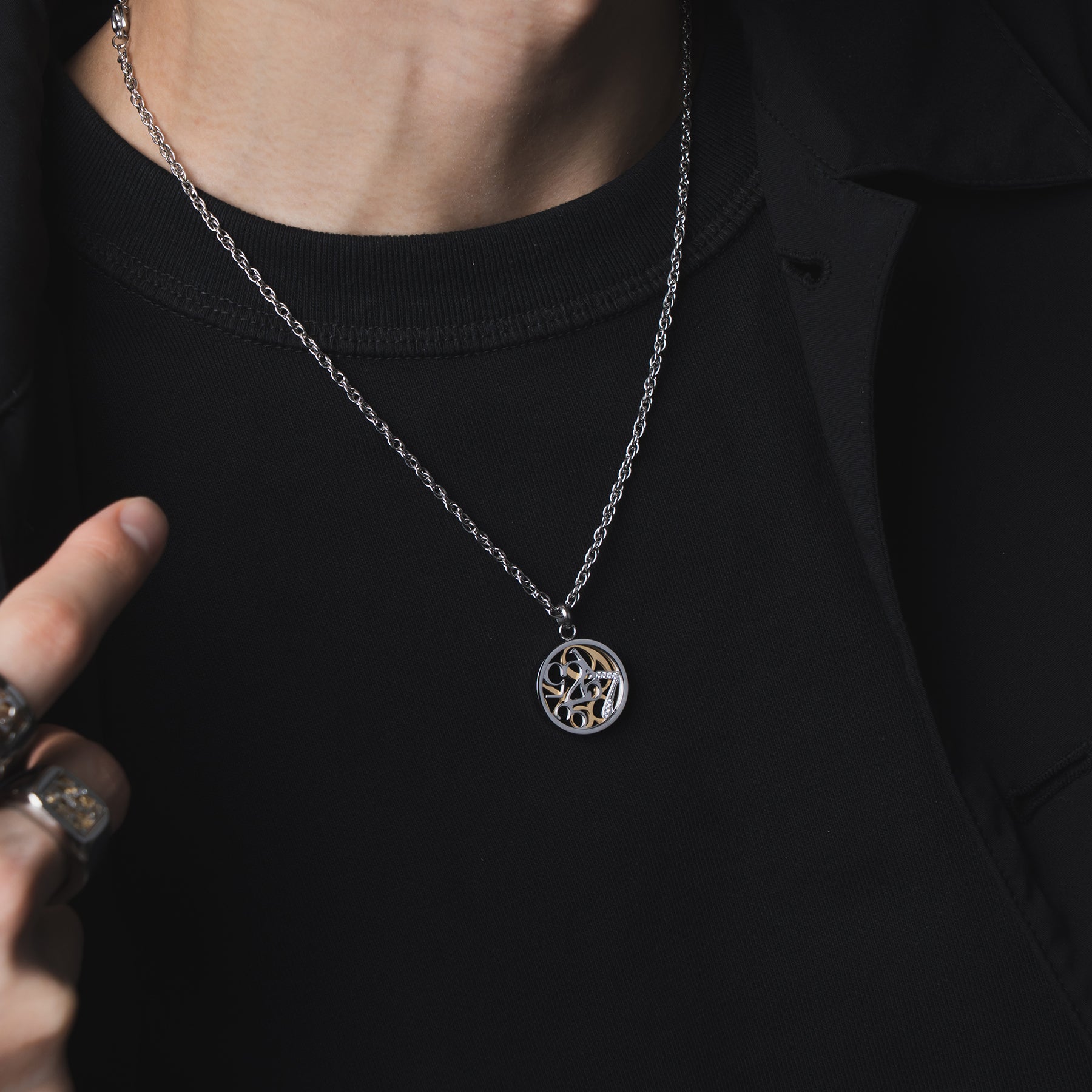 Number Coin Necklace